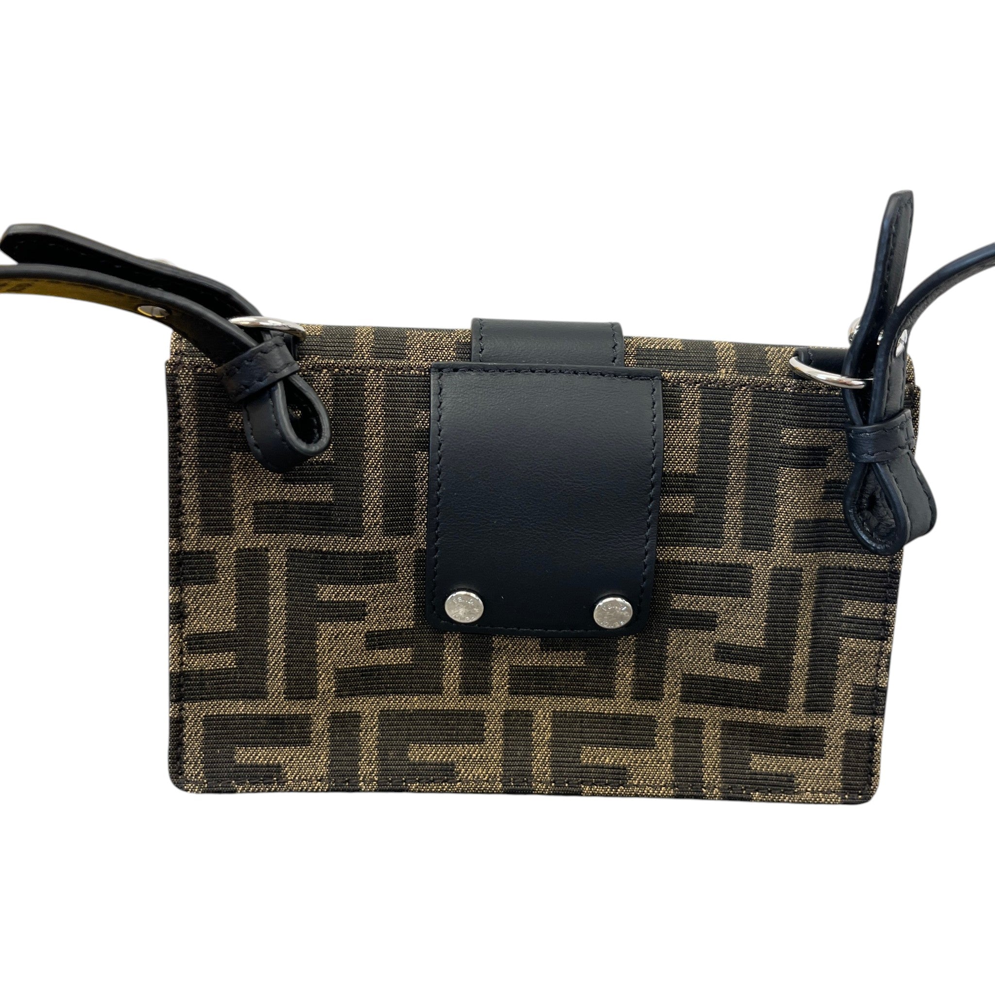 Women's Ff Jacquard Crossbody Bag Brown
