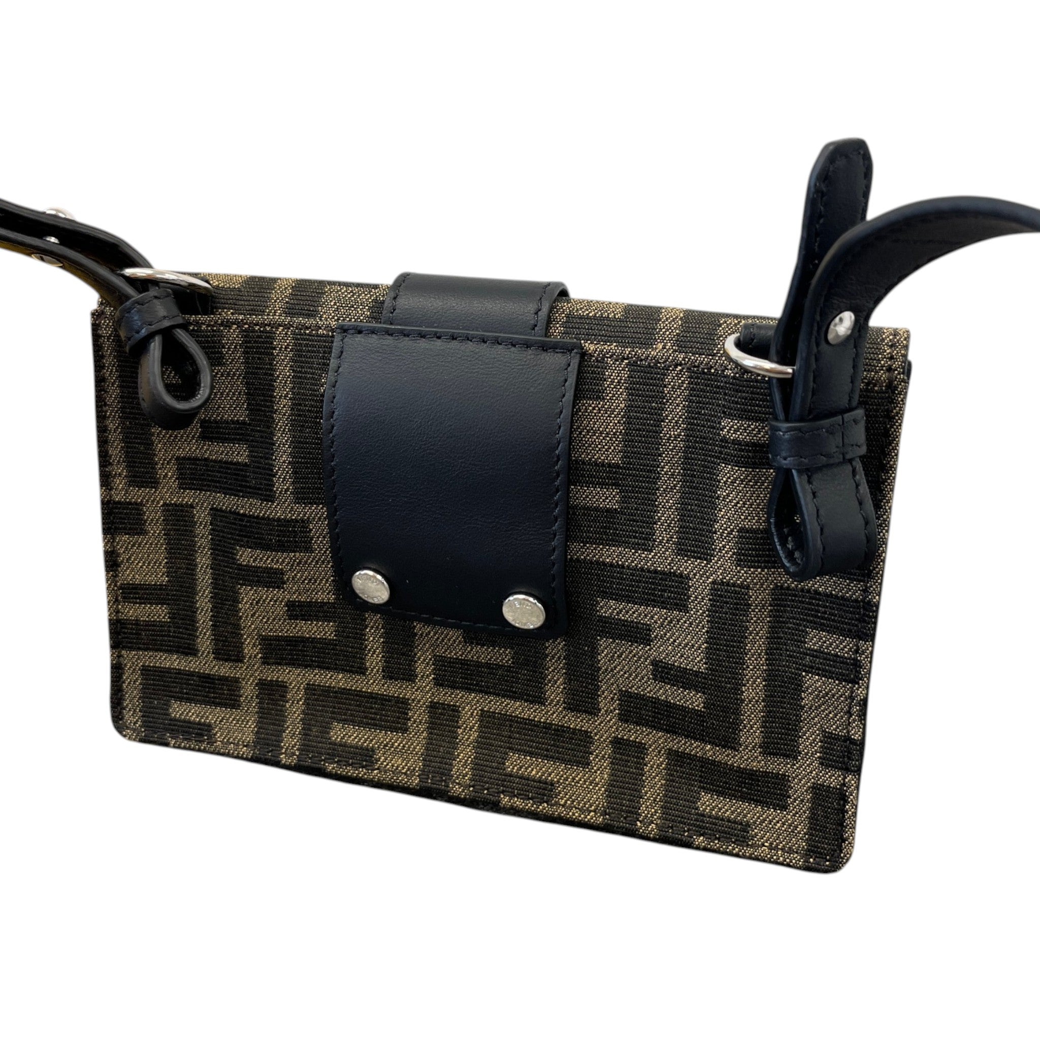 Women's Ff Jacquard Crossbody Bag Brown