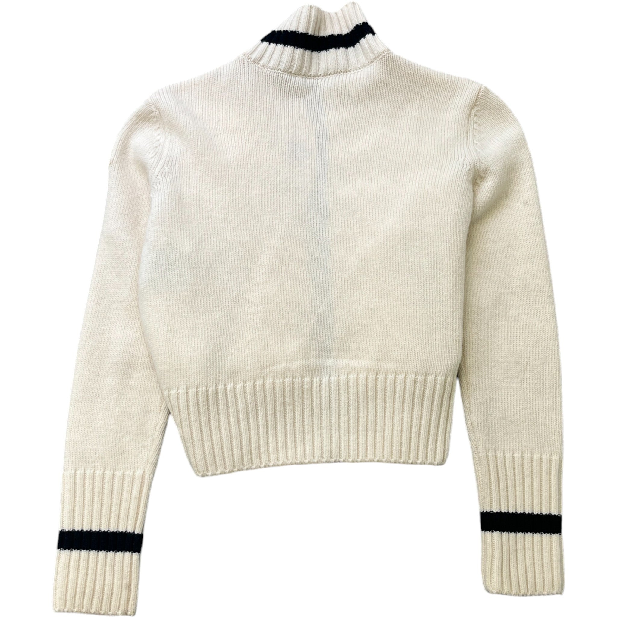 Women's Cardigan Tricot Jacket Cream Size S