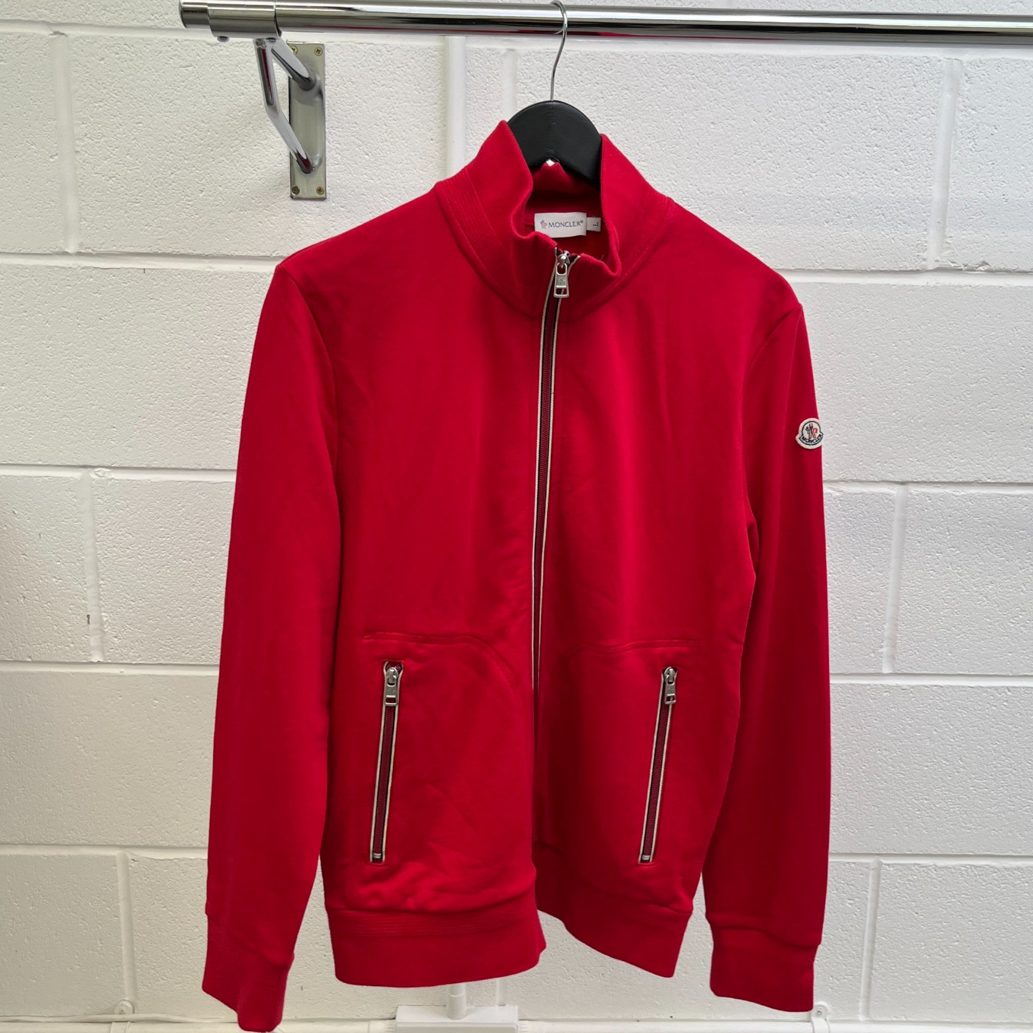 Men's Maglia Cardigan Jumper Red Size L