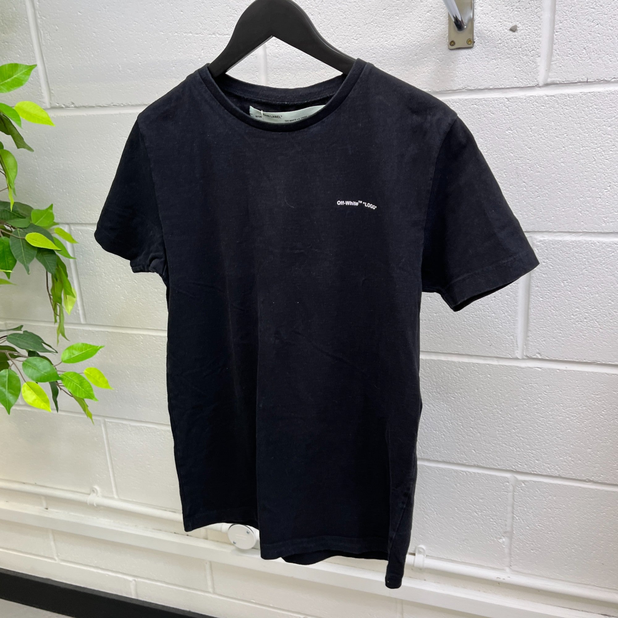 Men's Logo Print T-Shirt Black Size S