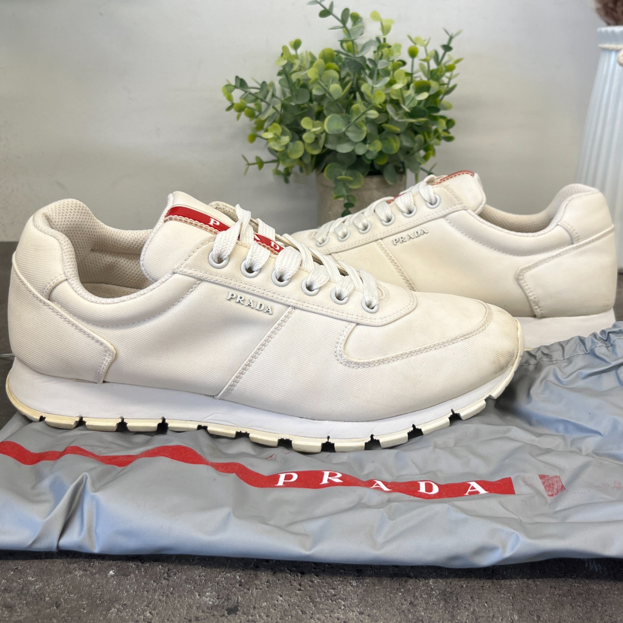 Men's Linear Rosa Low Trainers White Size EU 40.5 / UK 6.5