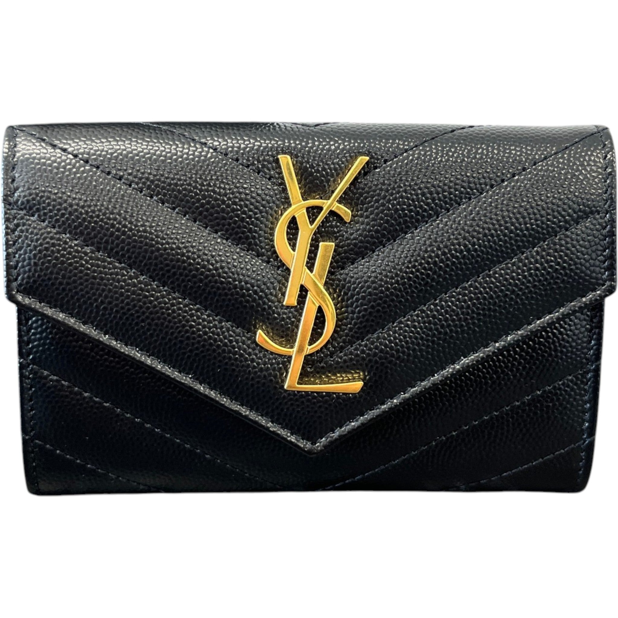 Women's Cassandre Matelassé Small Envelope Wallet Black
