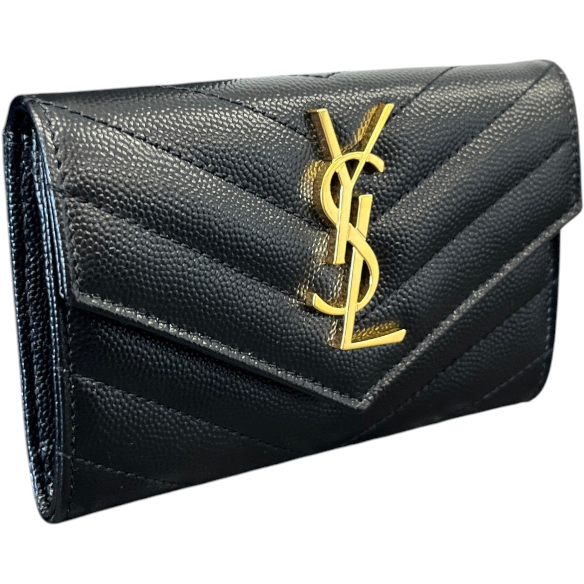 Women's Cassandre Matelassé Small Envelope Wallet Black