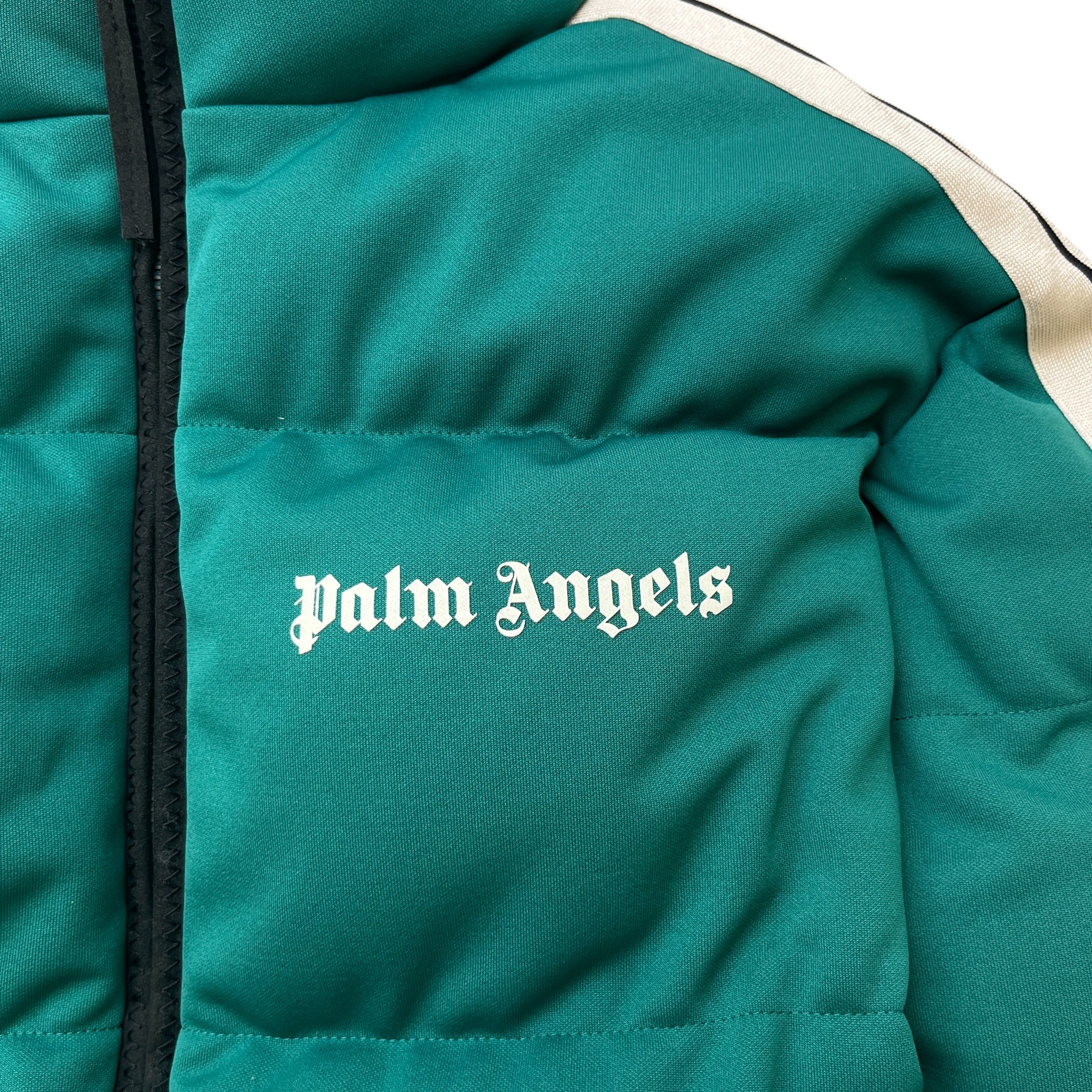 Men's X Palm Angels Rodman Down Jacket Green Size 1 / S