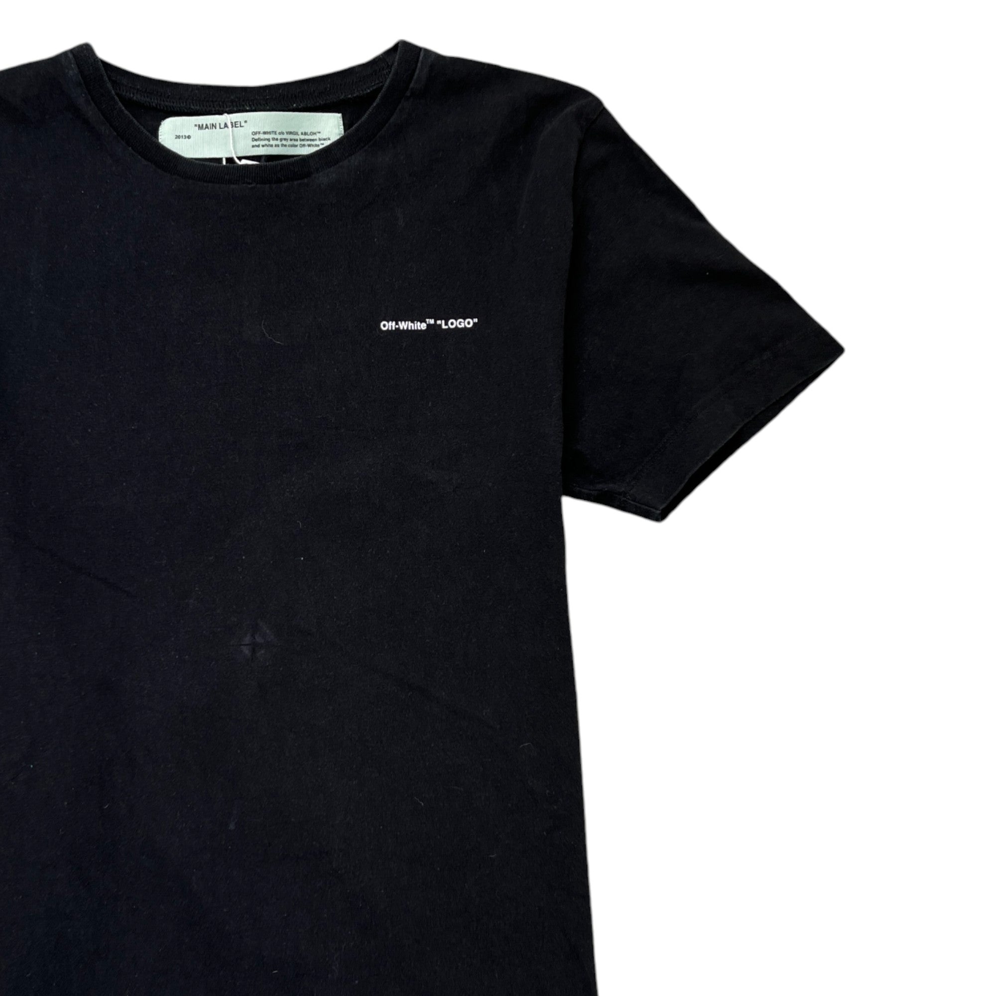 Men's Logo Print T-Shirt Black Size S