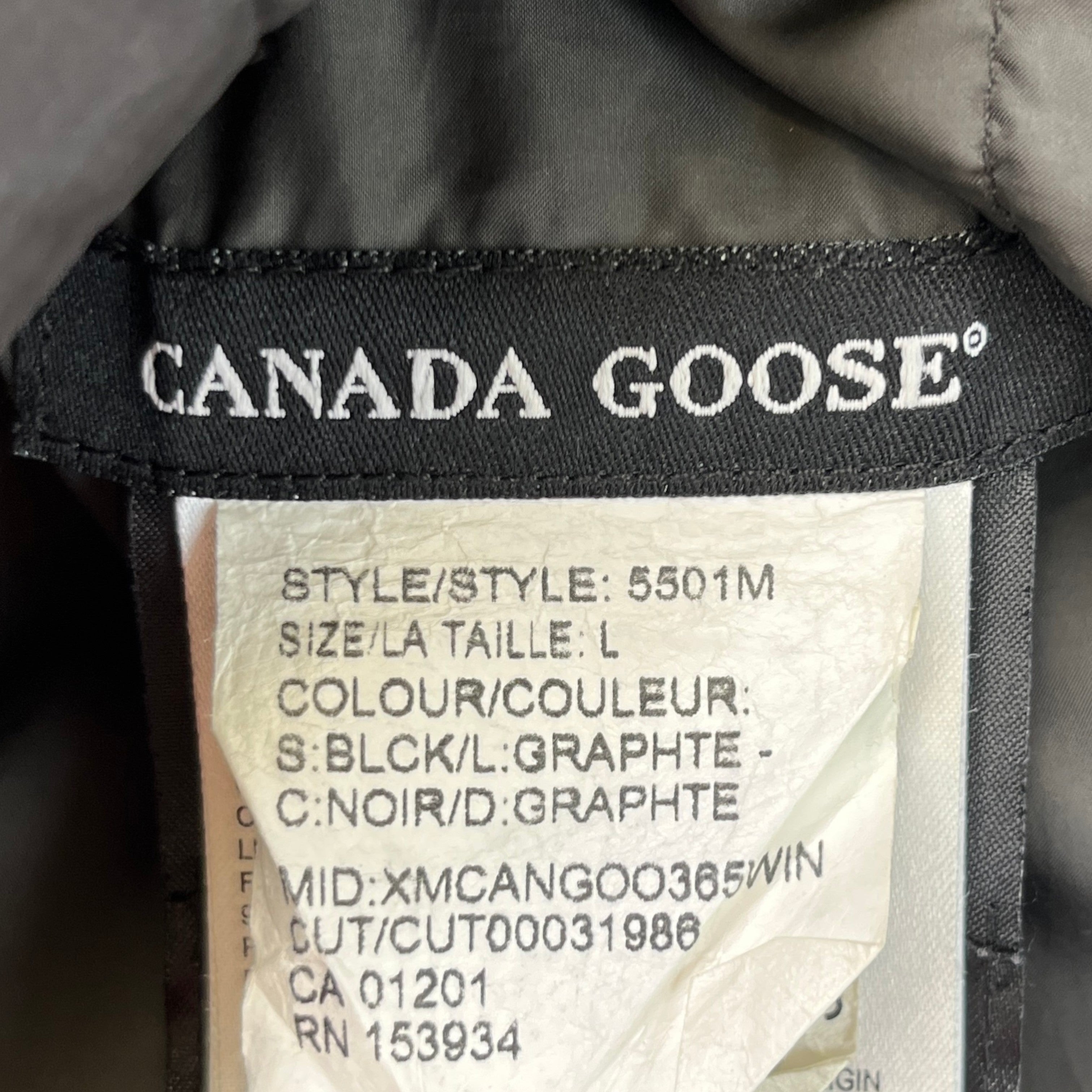 Men's Brookvale Down Jacket Black Size L