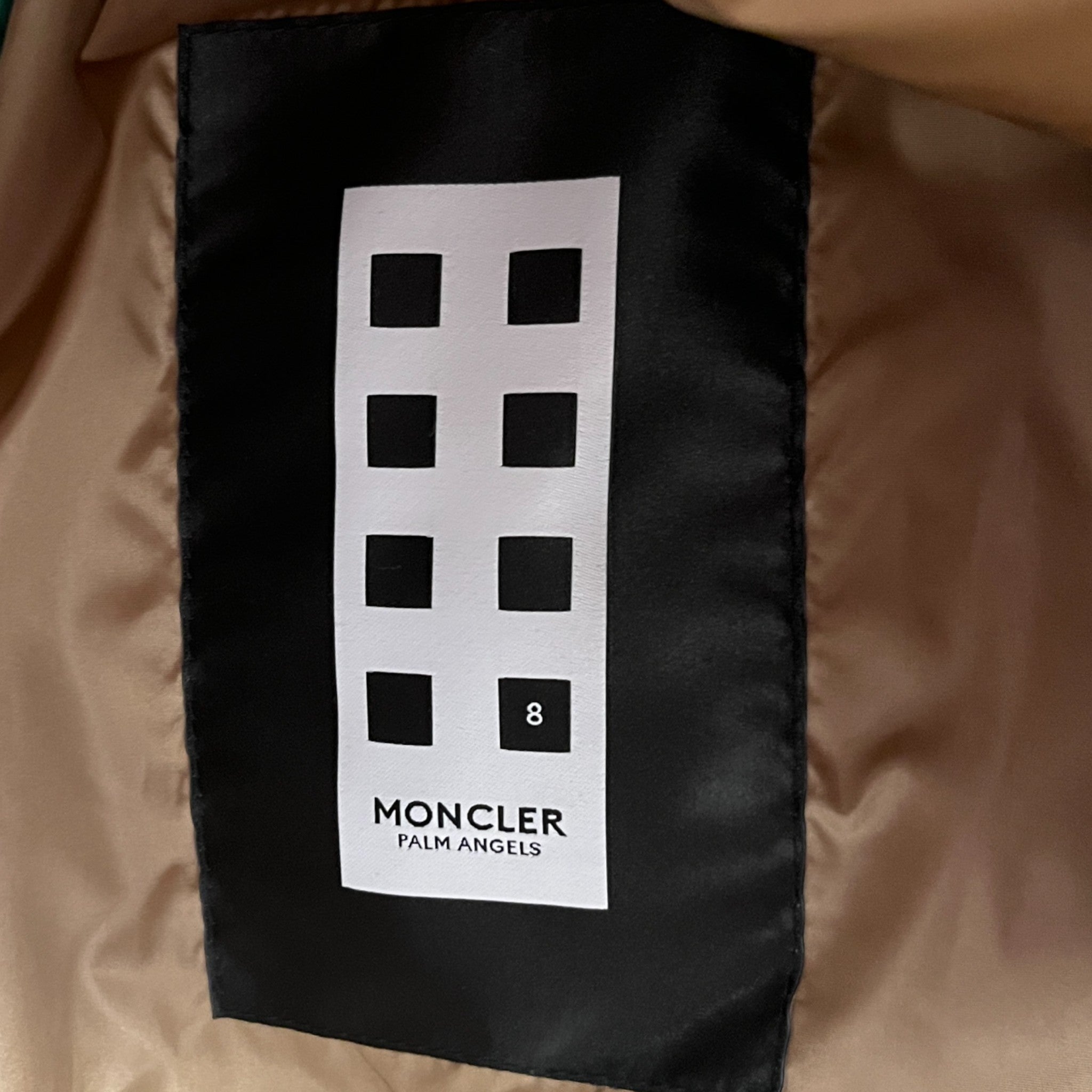 Men's X Palm Angels Rodman Down Jacket Green Size 1 / S