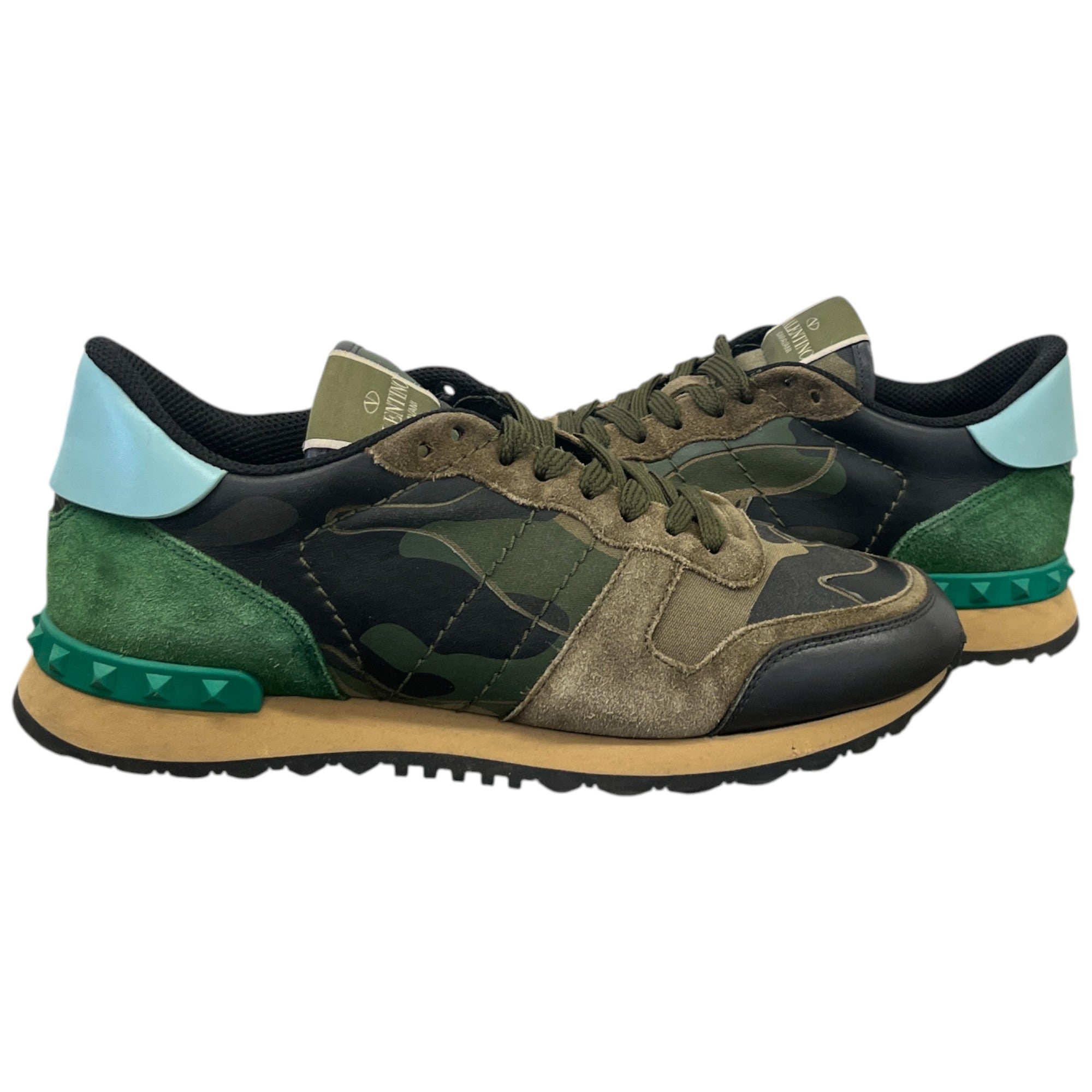 Men's Rockrunner Camouflage Low Trainers Khaki Size EU 40 / UK 6