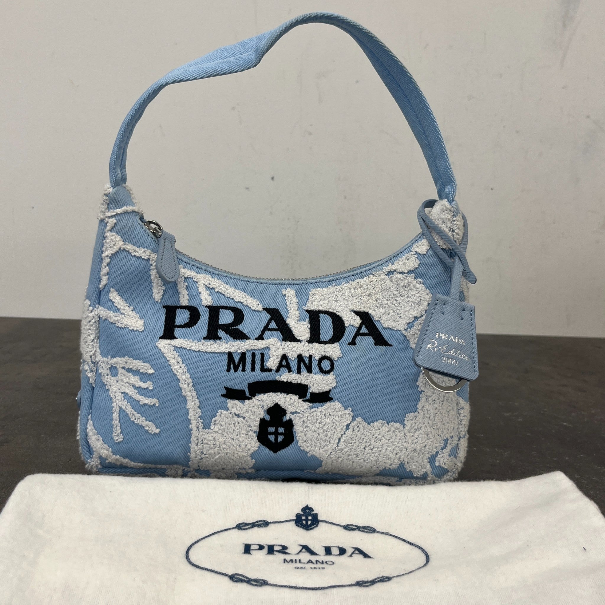 Women's Re-Edition 2000 Terry Mini Handbag Blue