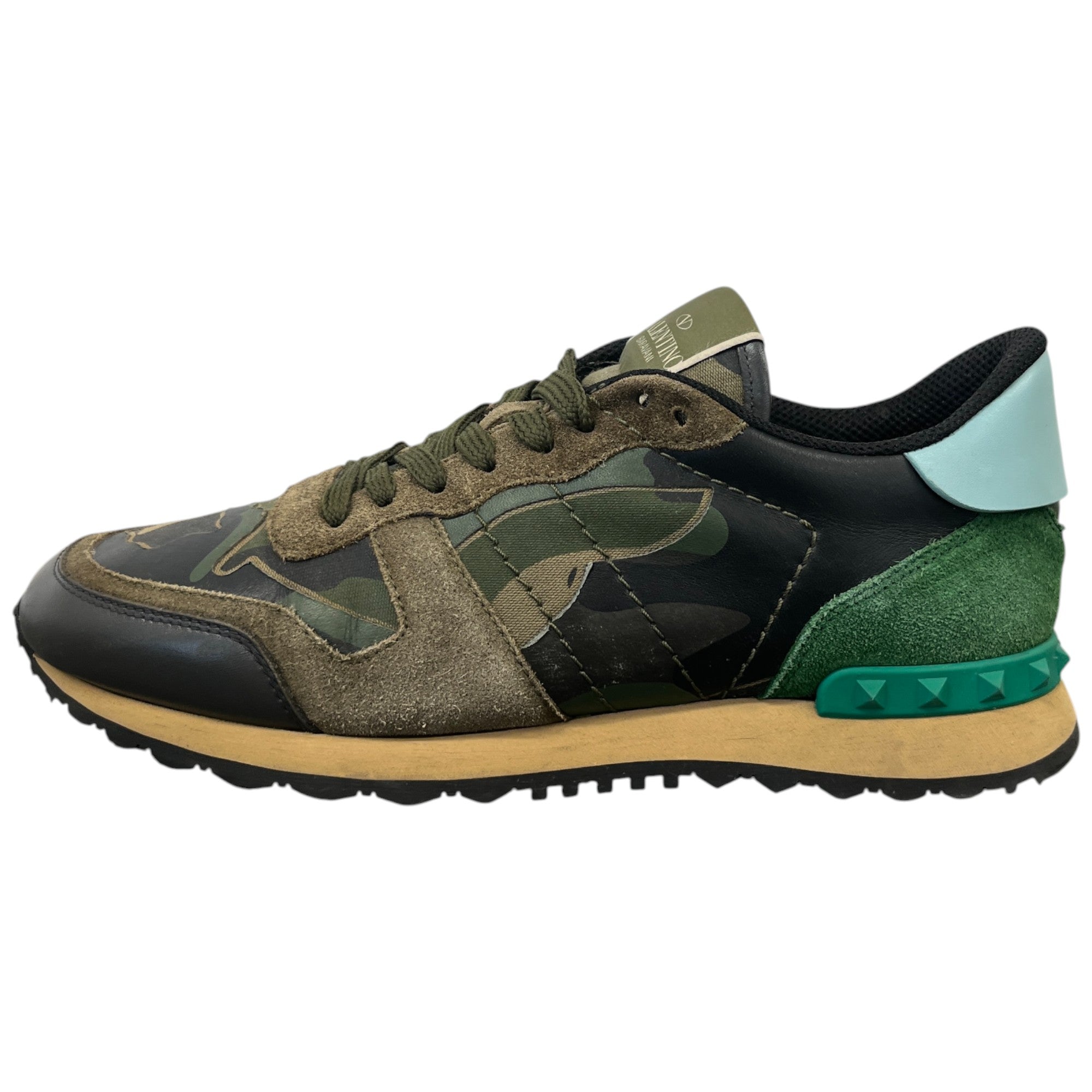 Men's Rockrunner Camouflage Low Trainers Khaki Size EU 40 / UK 6