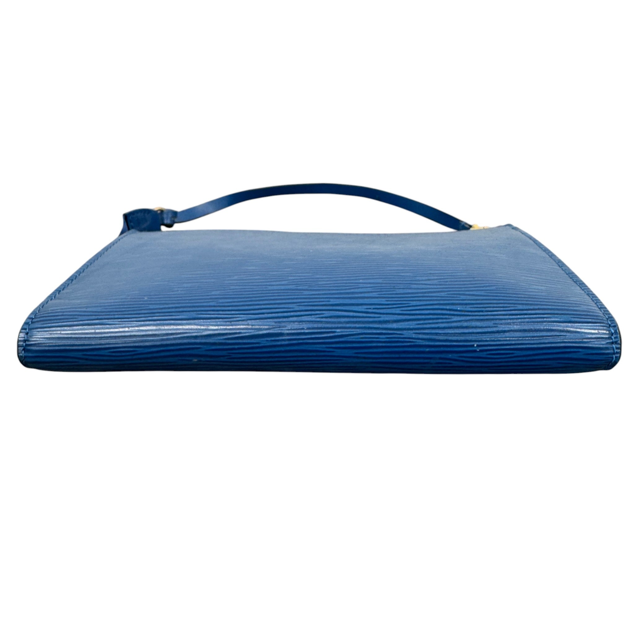 Women's Epi Leather Pochette Accessoires Bag Blue