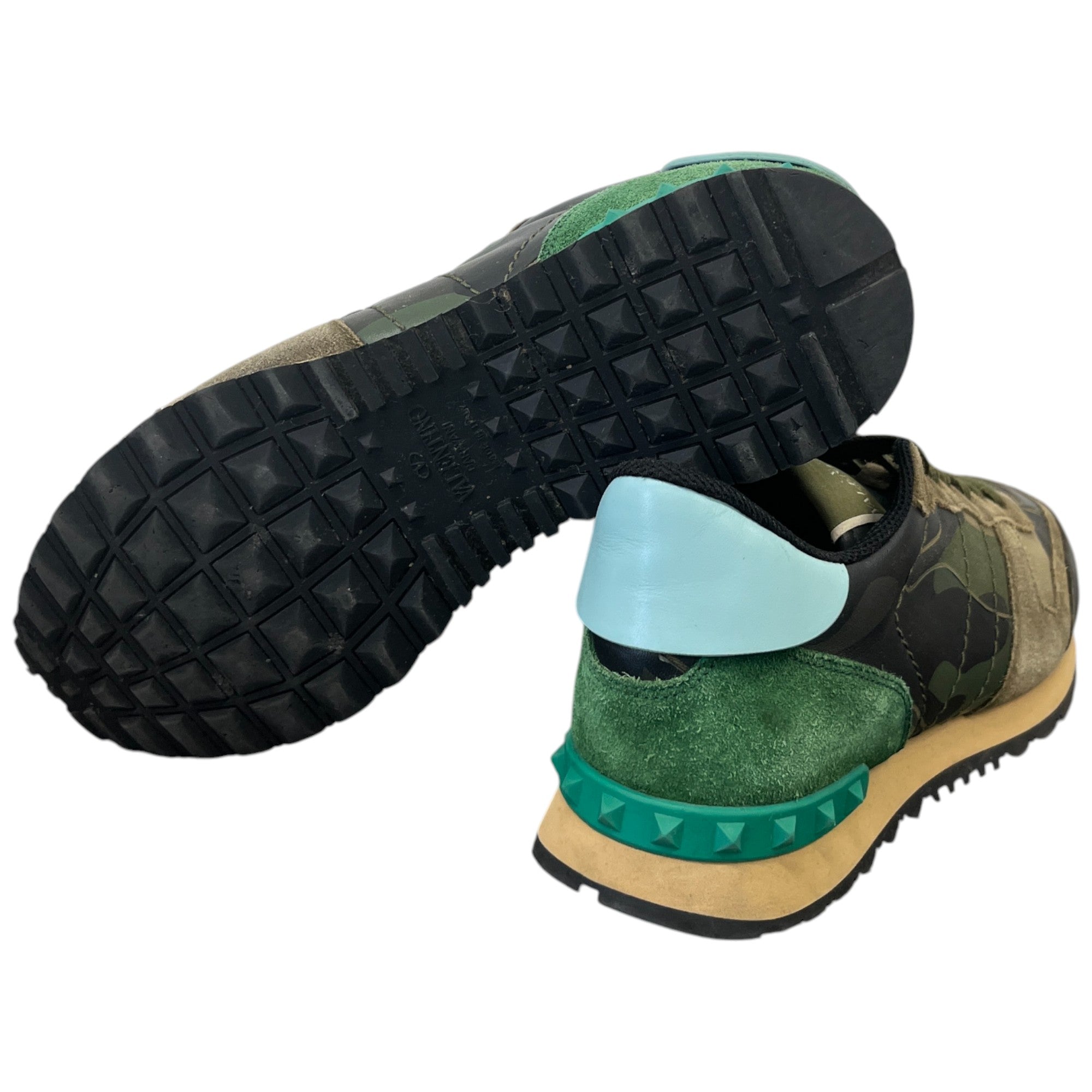 Men's Rockrunner Camouflage Low Trainers Khaki Size EU 40 / UK 6