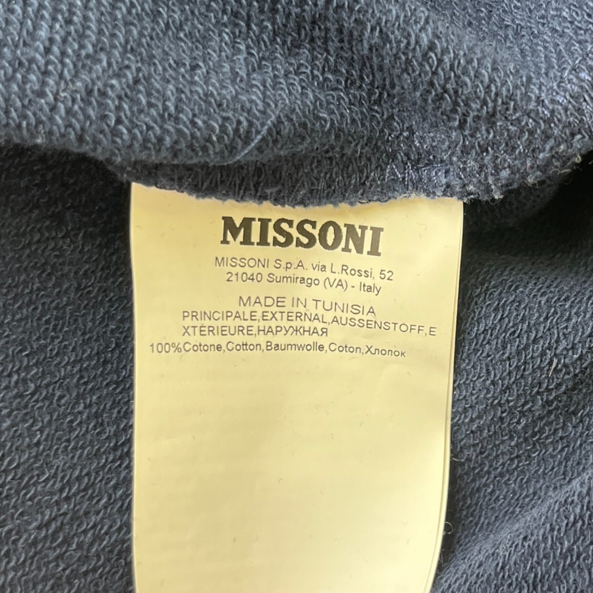 Men's Stripe Hoodie Blue Size S