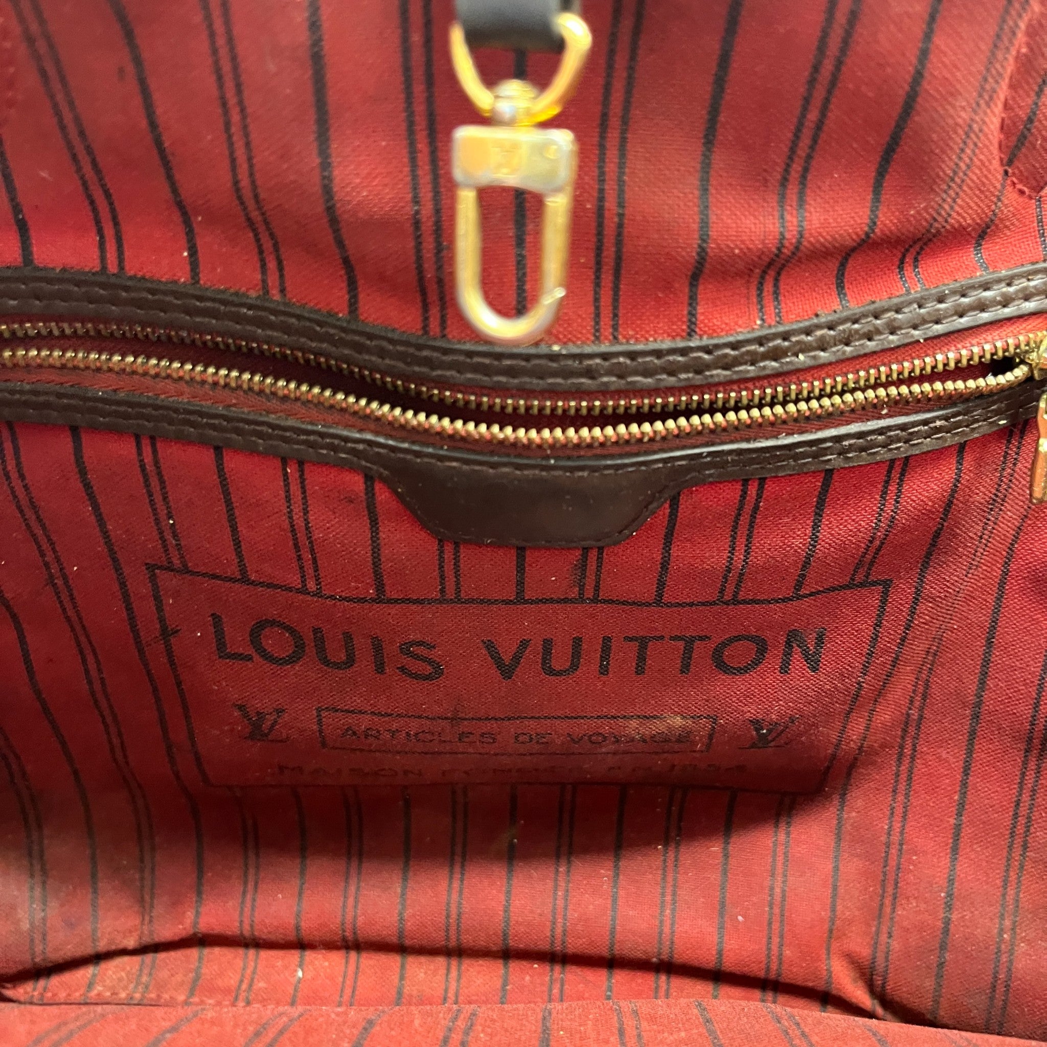 Women's Damier Ebene Neverfull Mm Bag Brown