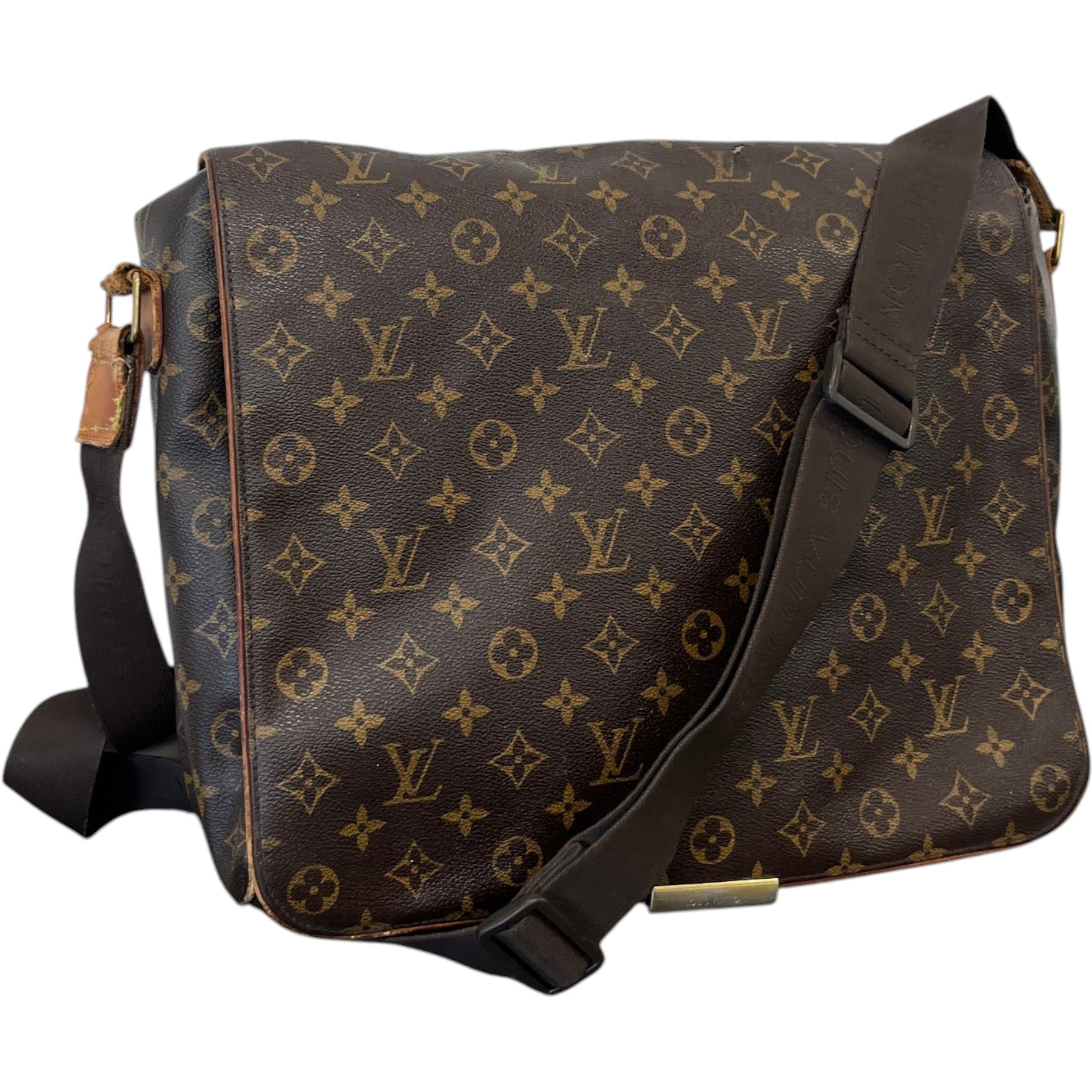 Men's Monogram Abbesses Messenger Bag Brown