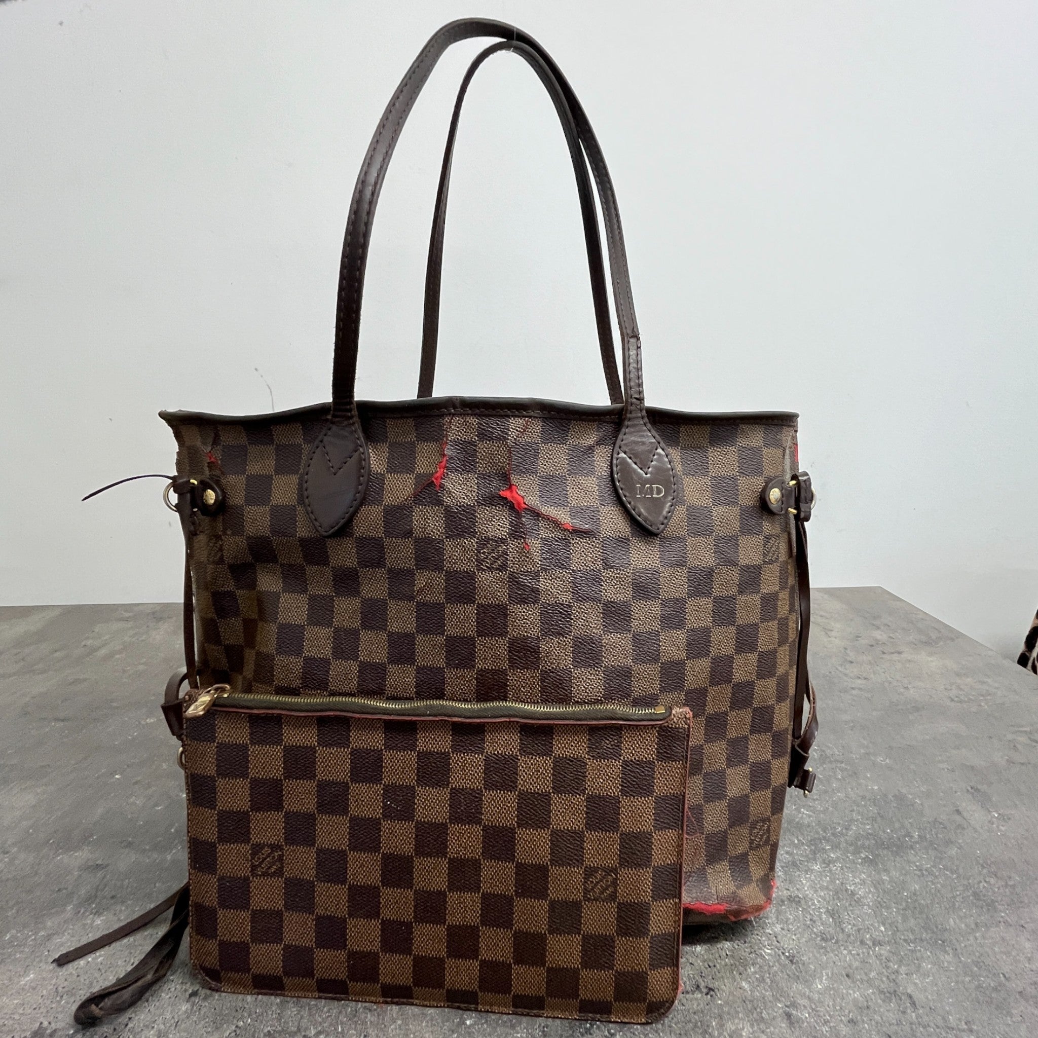 Women's Damier Ebene Neverfull Mm Bag Brown