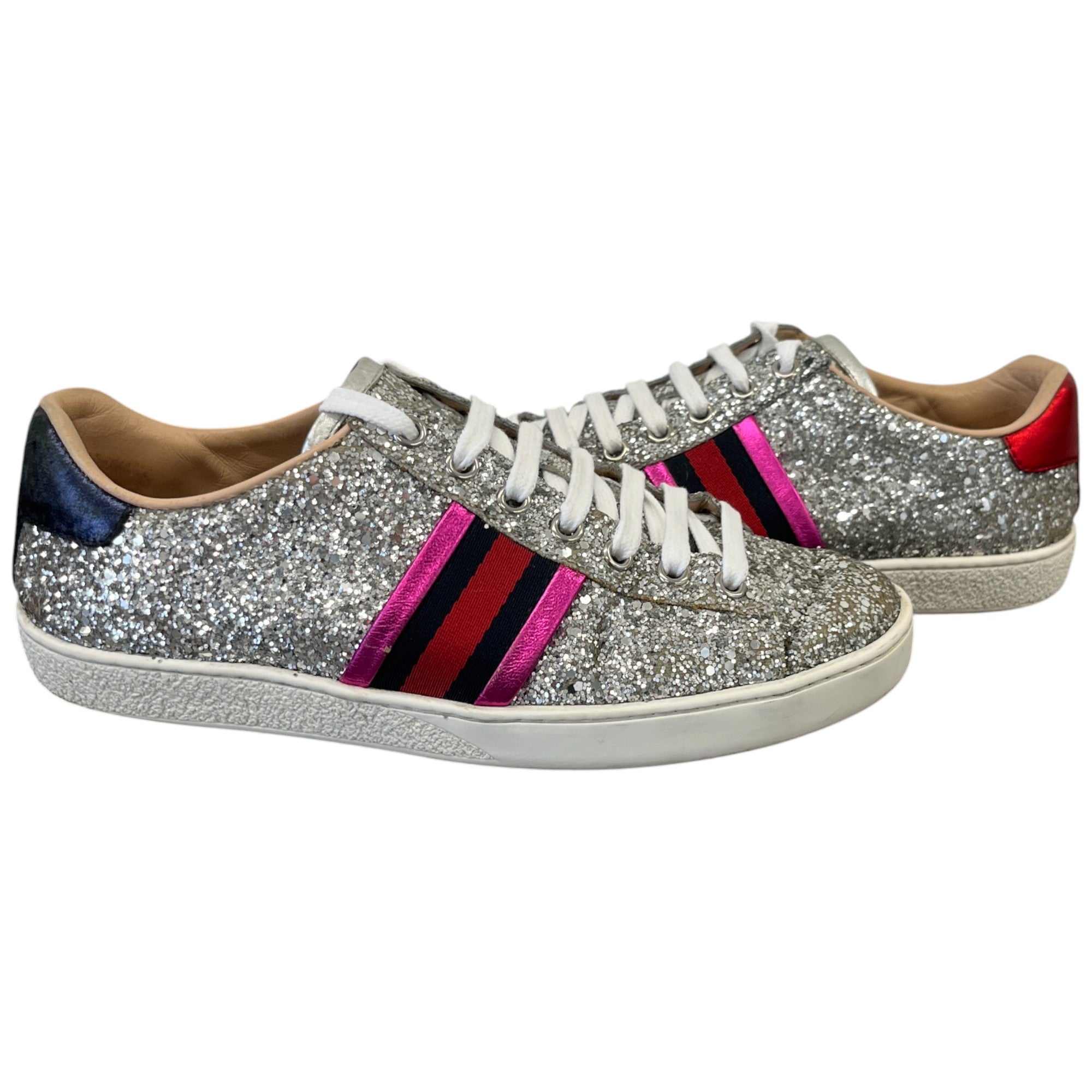 Women's Ace Web Low Trainers Silver Size EU 37 / UK 4