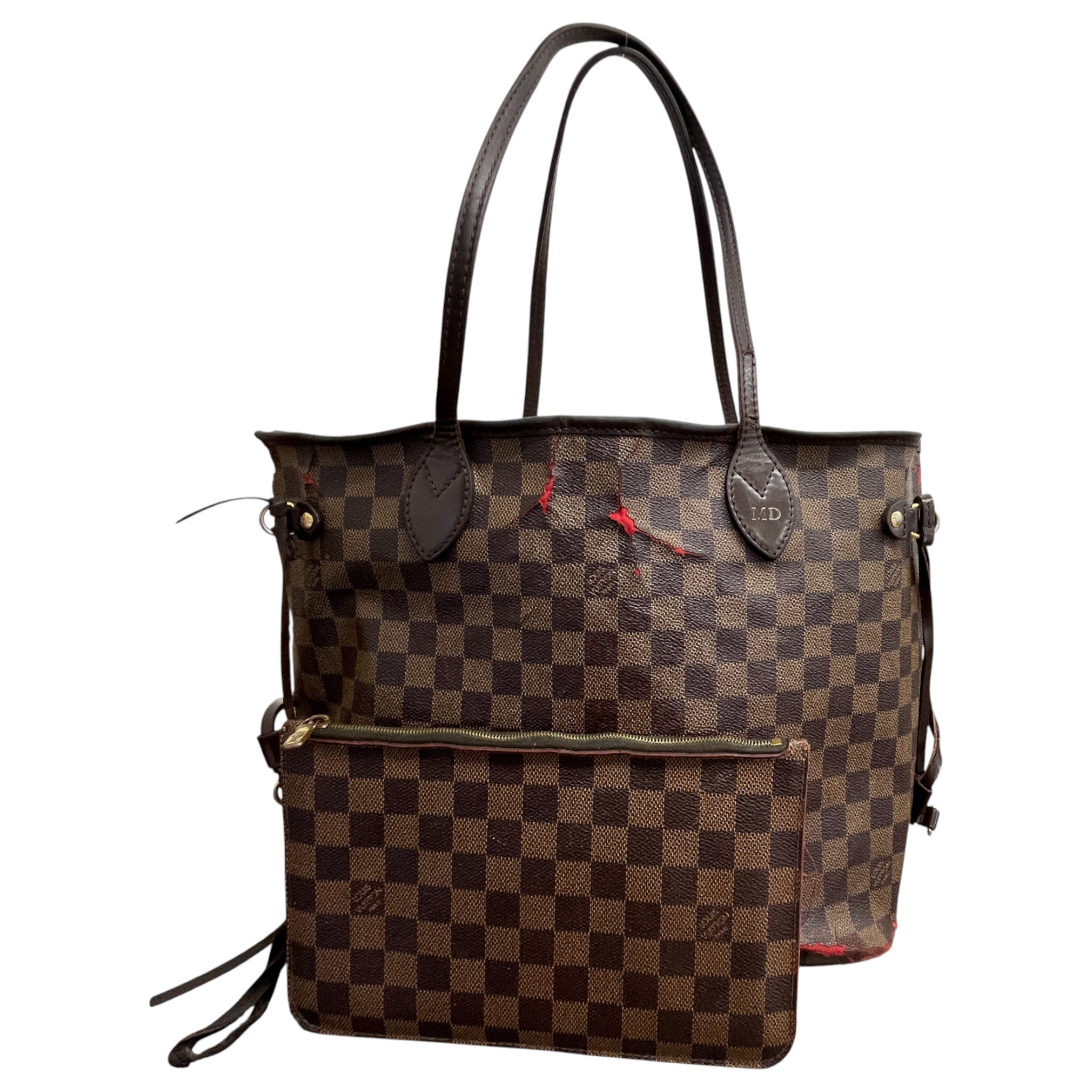 Women's Damier Ebene Neverfull Mm Bag Brown