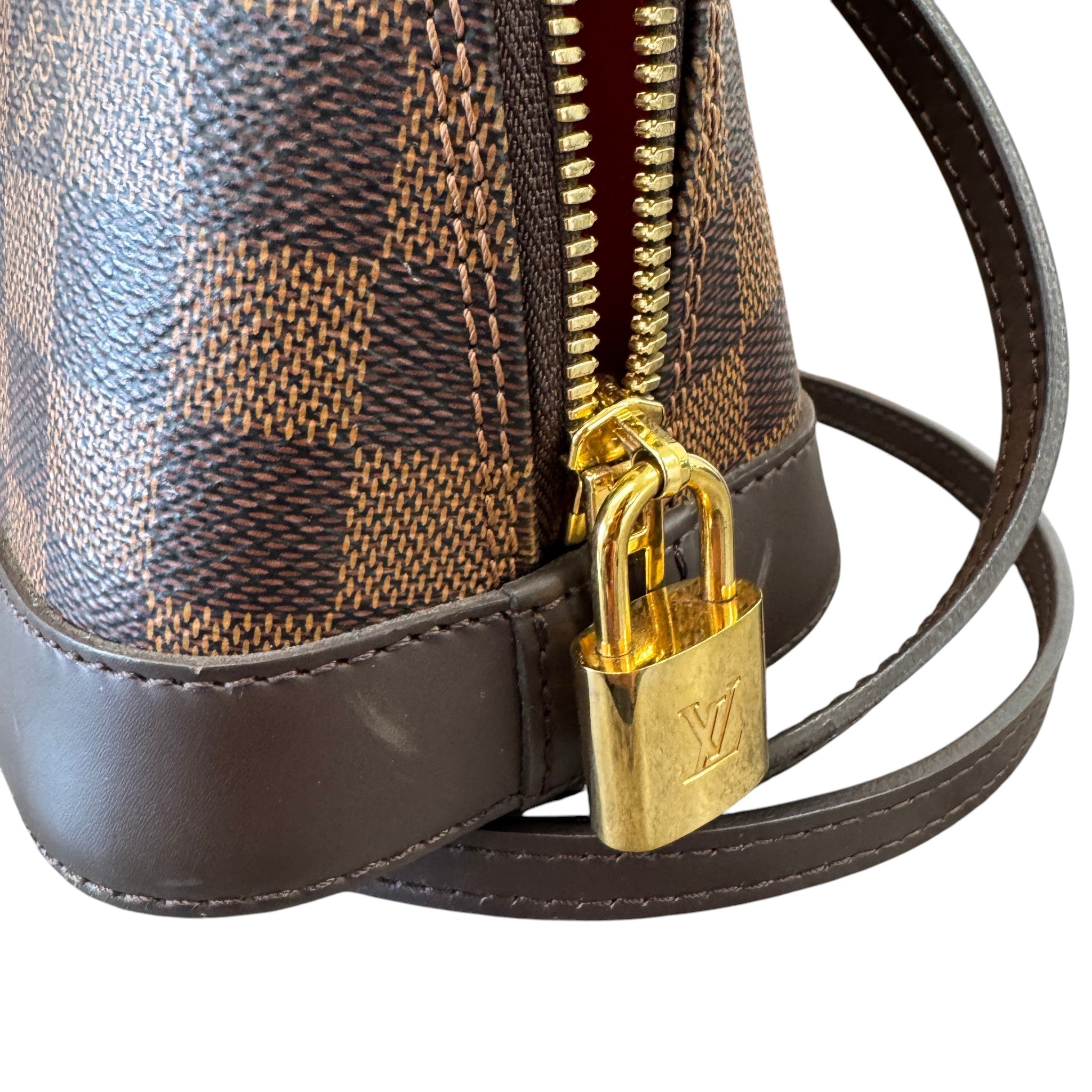 Women's Damier Ebene Alma Bb Bag Brown