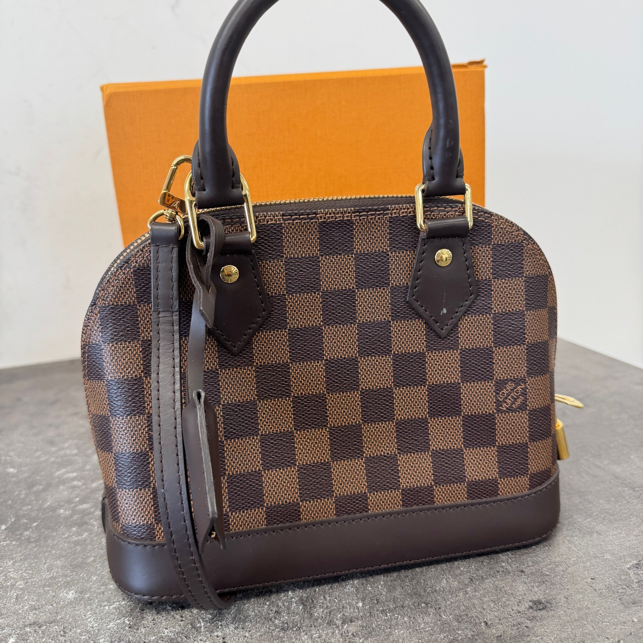 Women's Damier Ebene Alma Bb Bag Brown