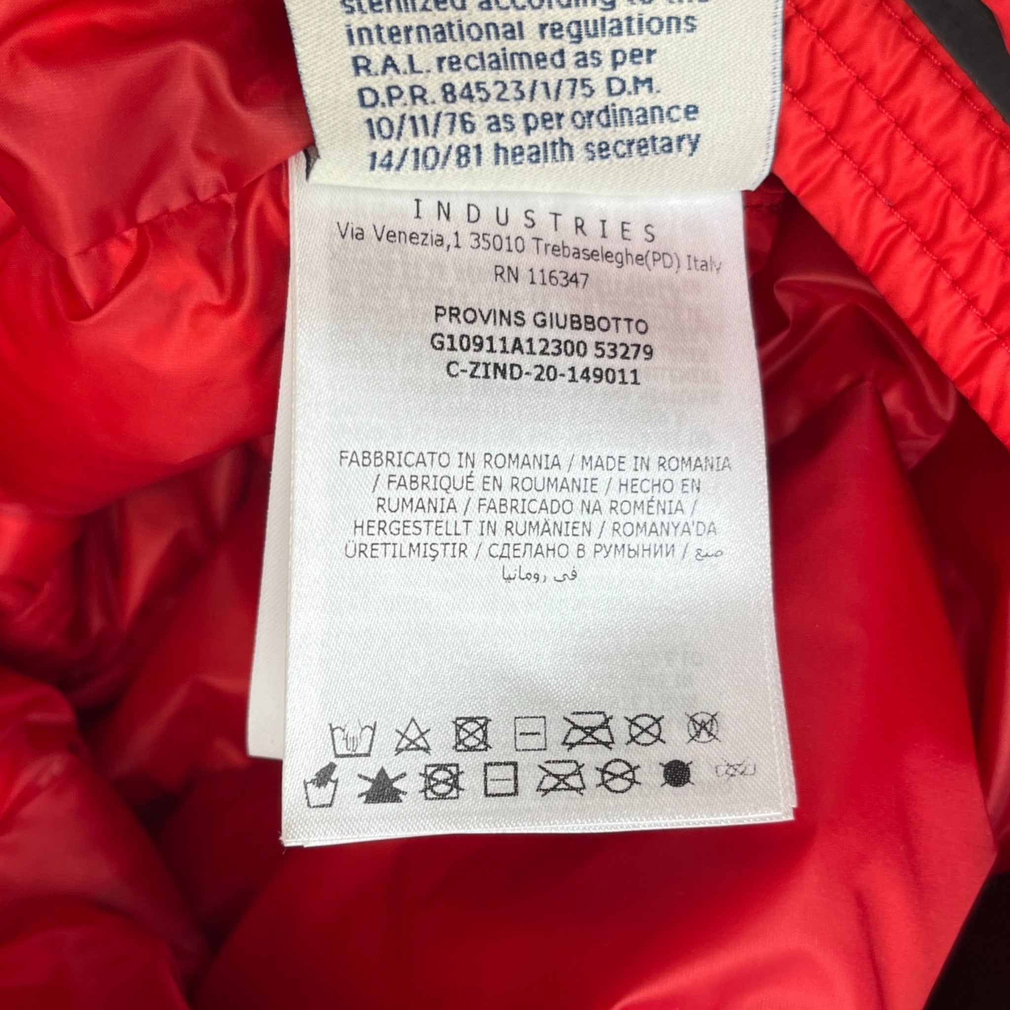 Men's Provins Down Jacket Red Size 3 / L