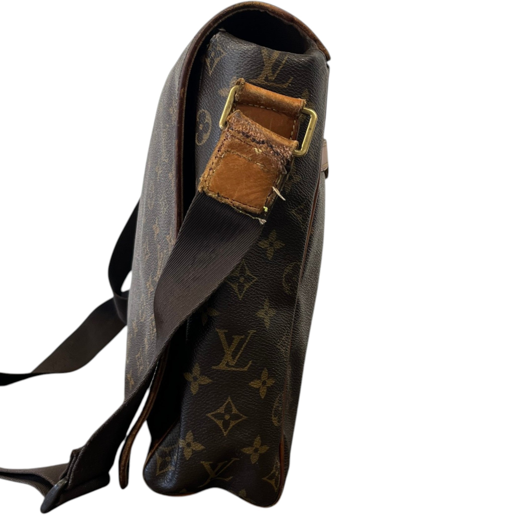 Men's Monogram Abbesses Messenger Bag Brown