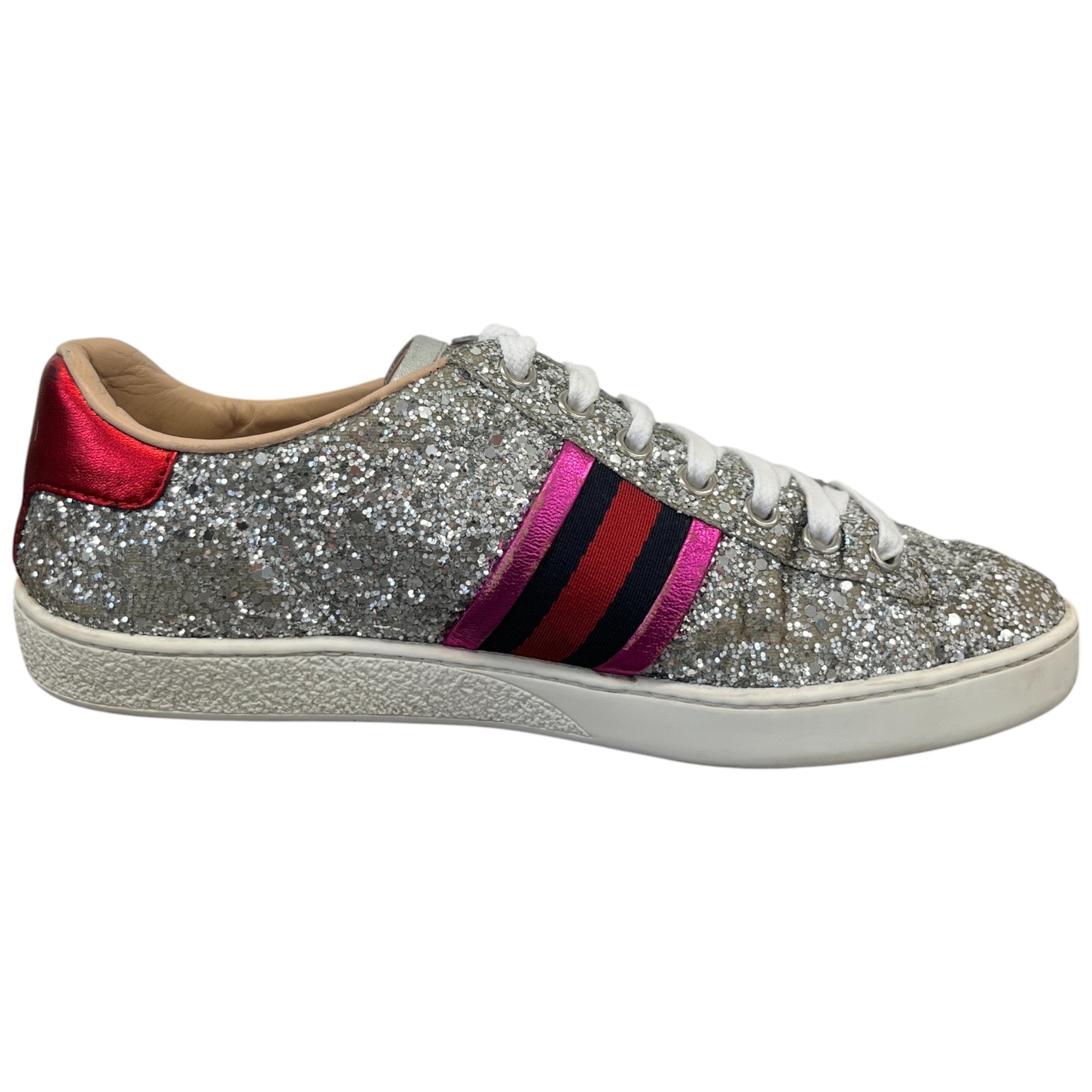 Women's Ace Web Low Trainers Silver Size EU 37 / UK 4