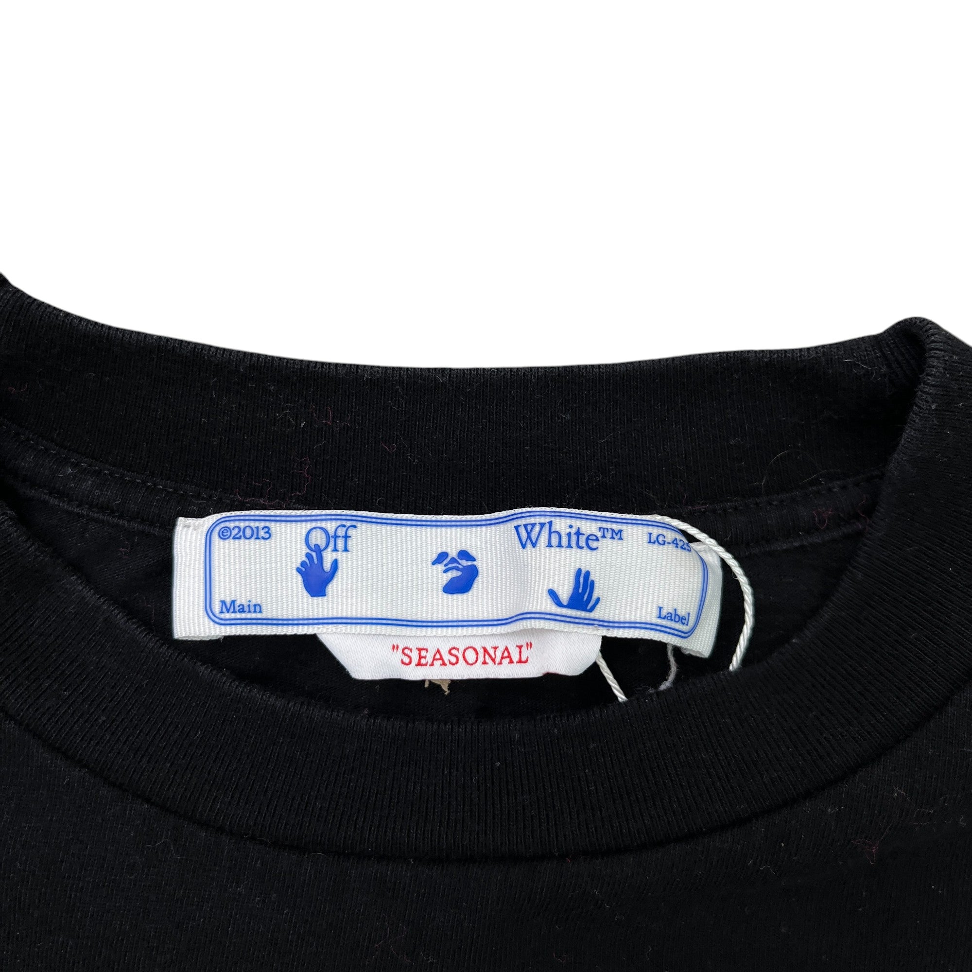 Men's Arrow Logo Print T-Shirt Black Size S