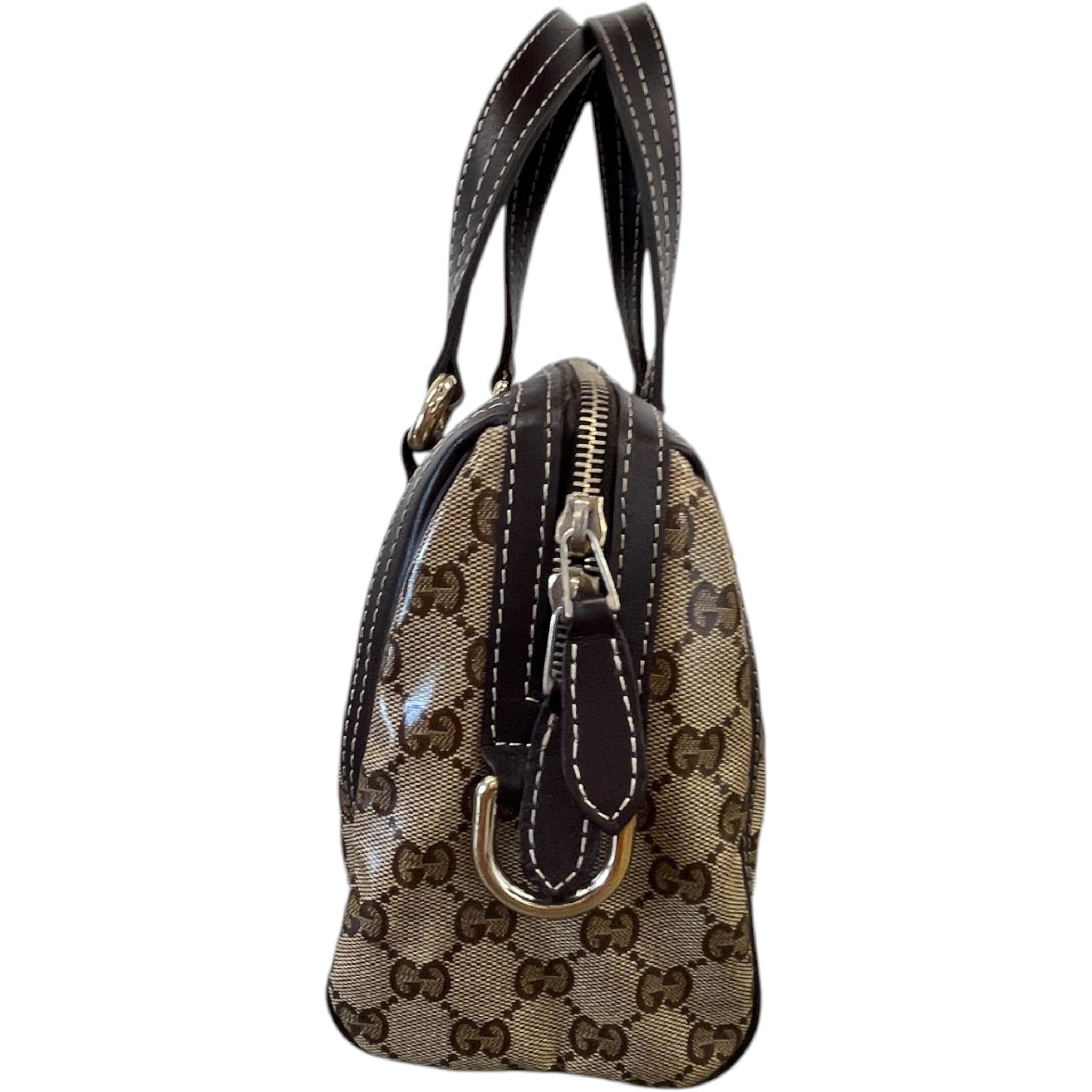 Women's Crystal Duchessa Boston Bag Beige