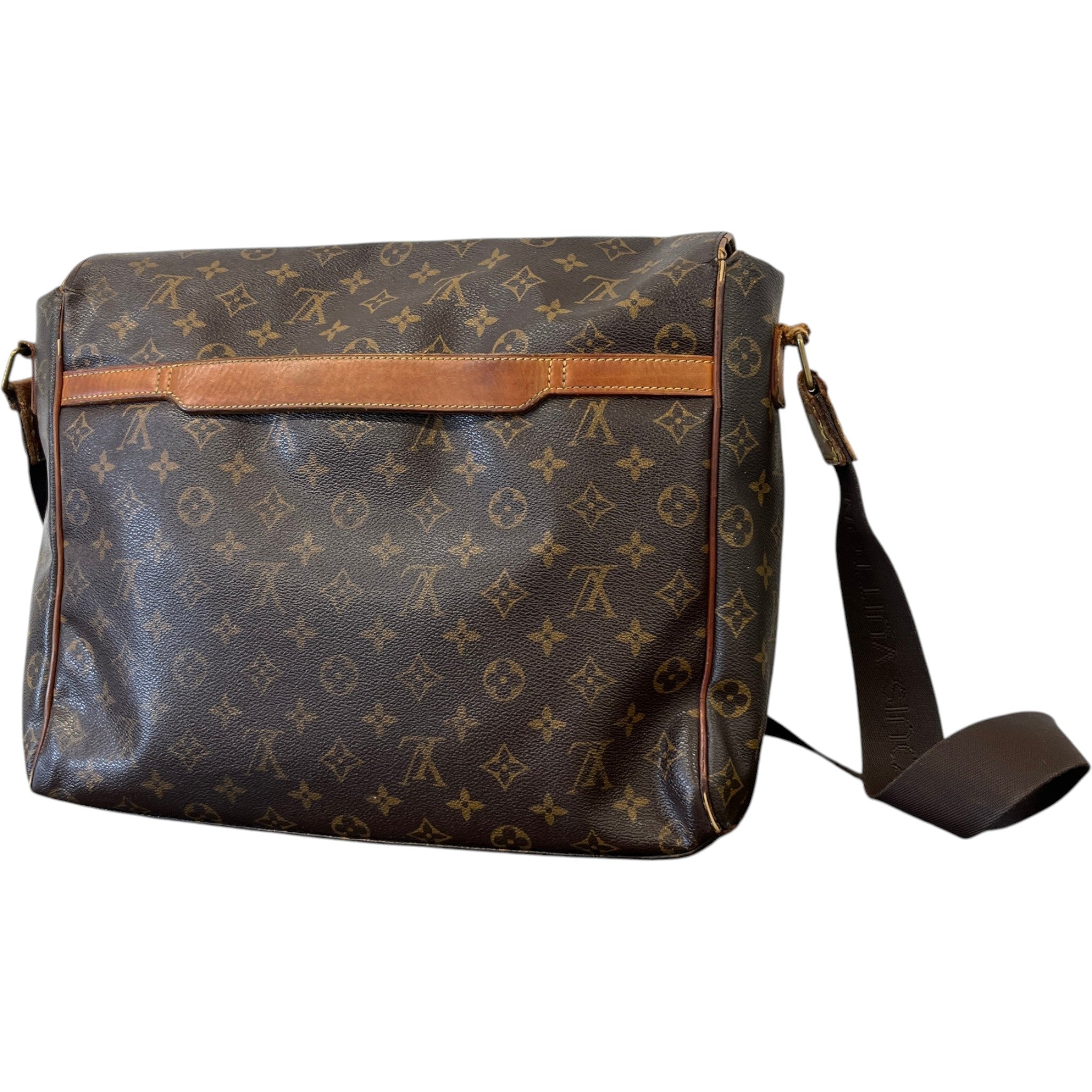 Men's Monogram Abbesses Messenger Bag Brown