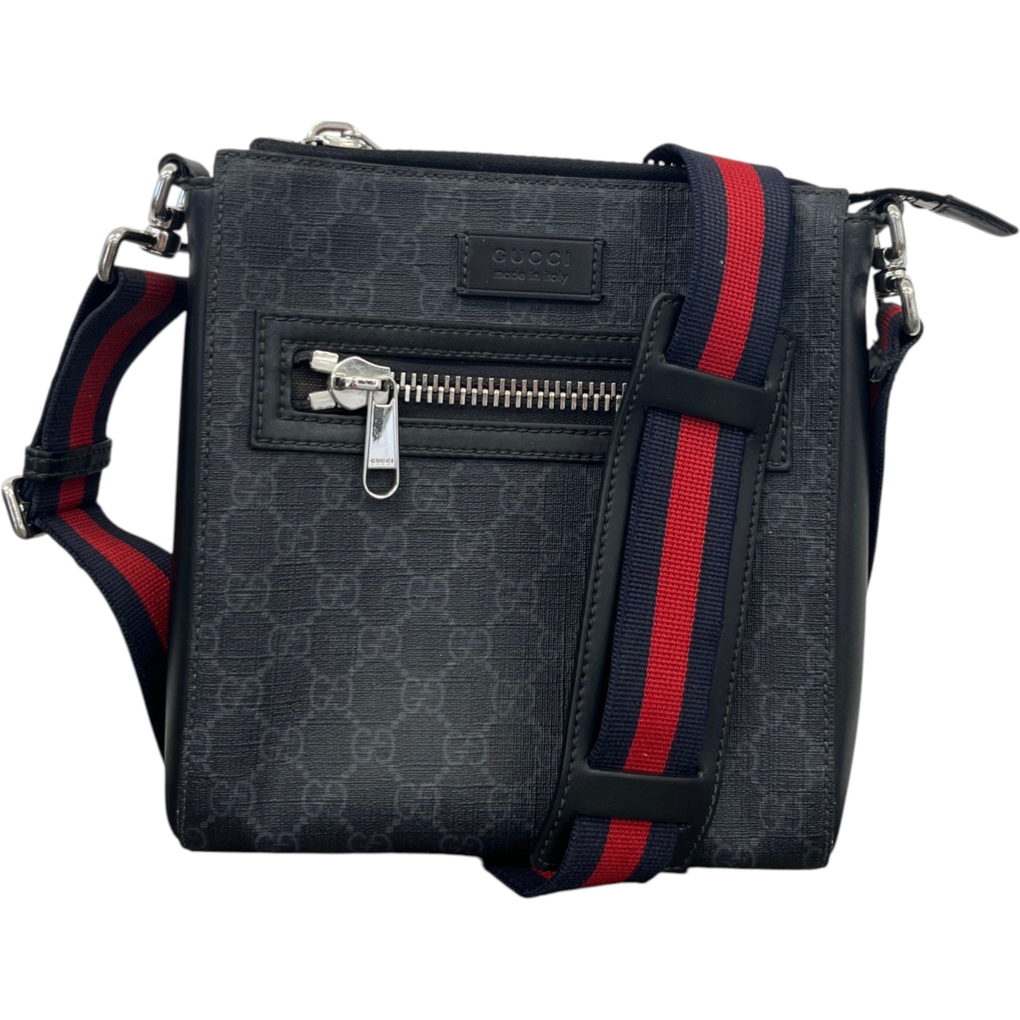 Men's Gg Supreme Messenger Bag Black