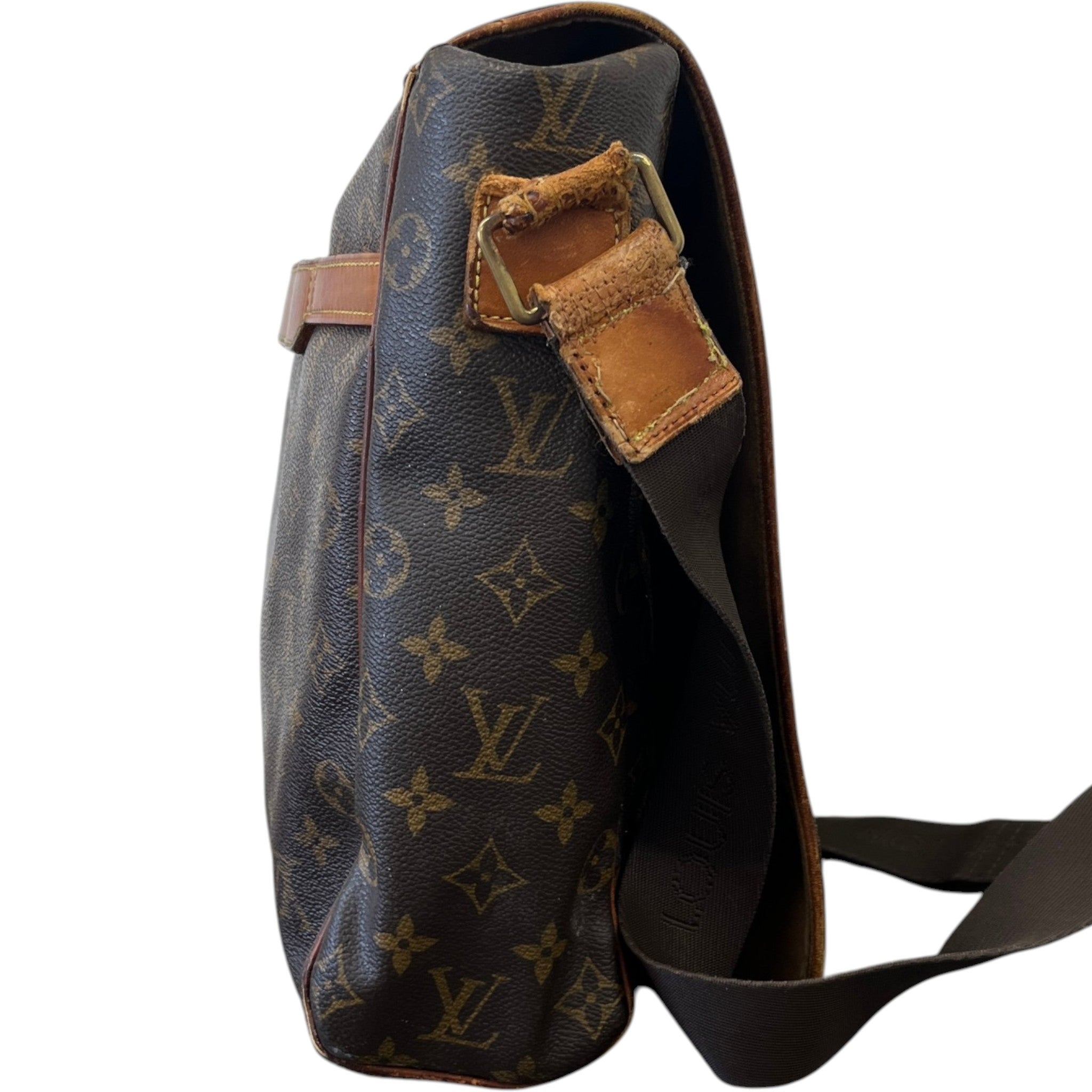 Men's Monogram Abbesses Messenger Bag Brown