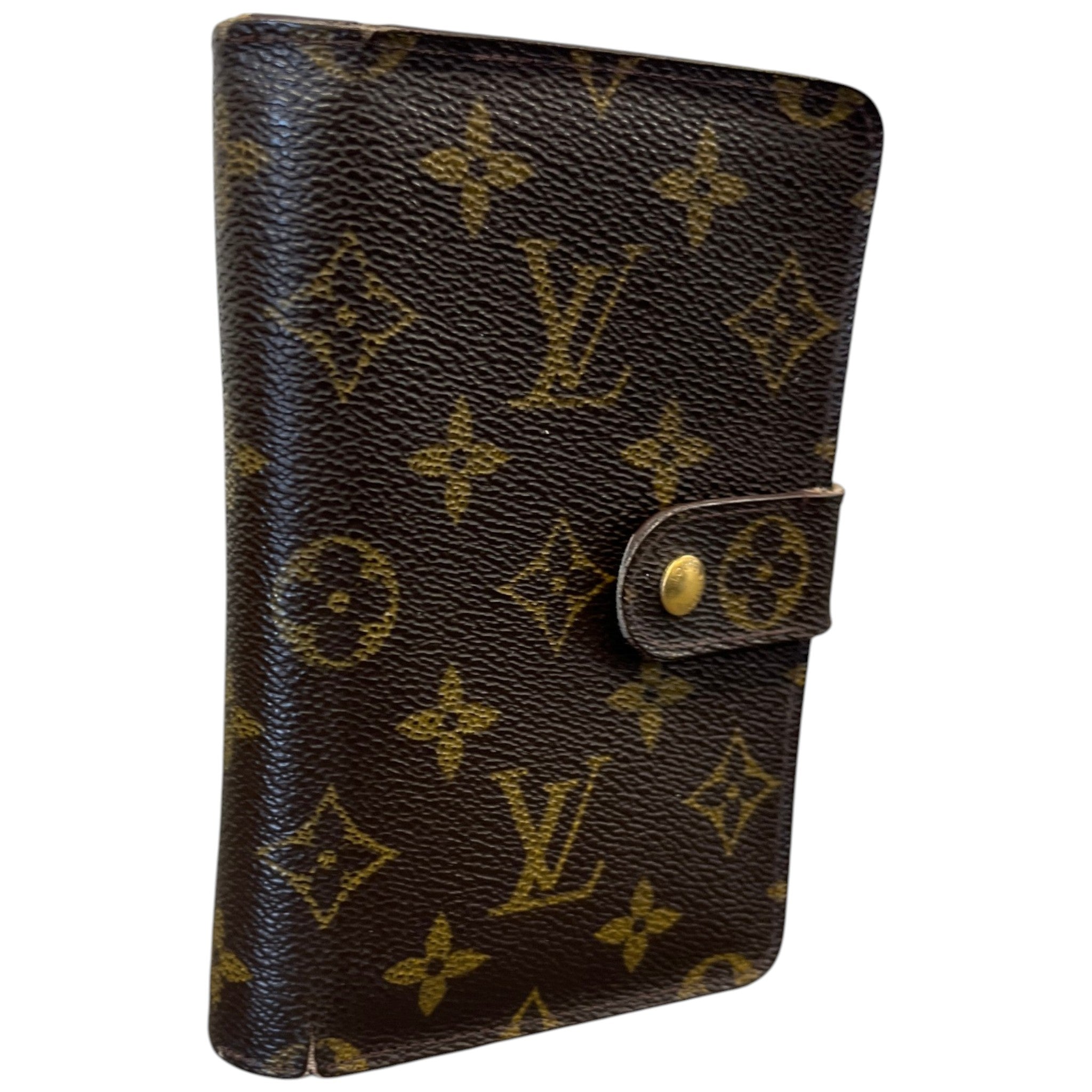 Women's Monogram French Kisslock Wallet Brown