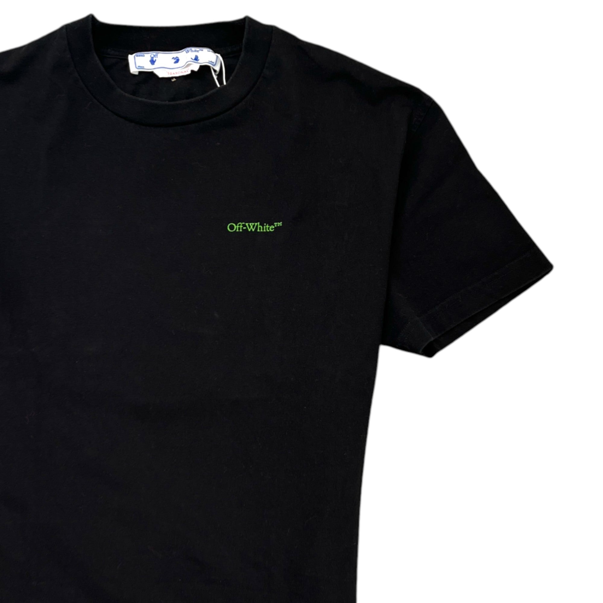 Men's Arrow Logo Print T-Shirt Black Size S