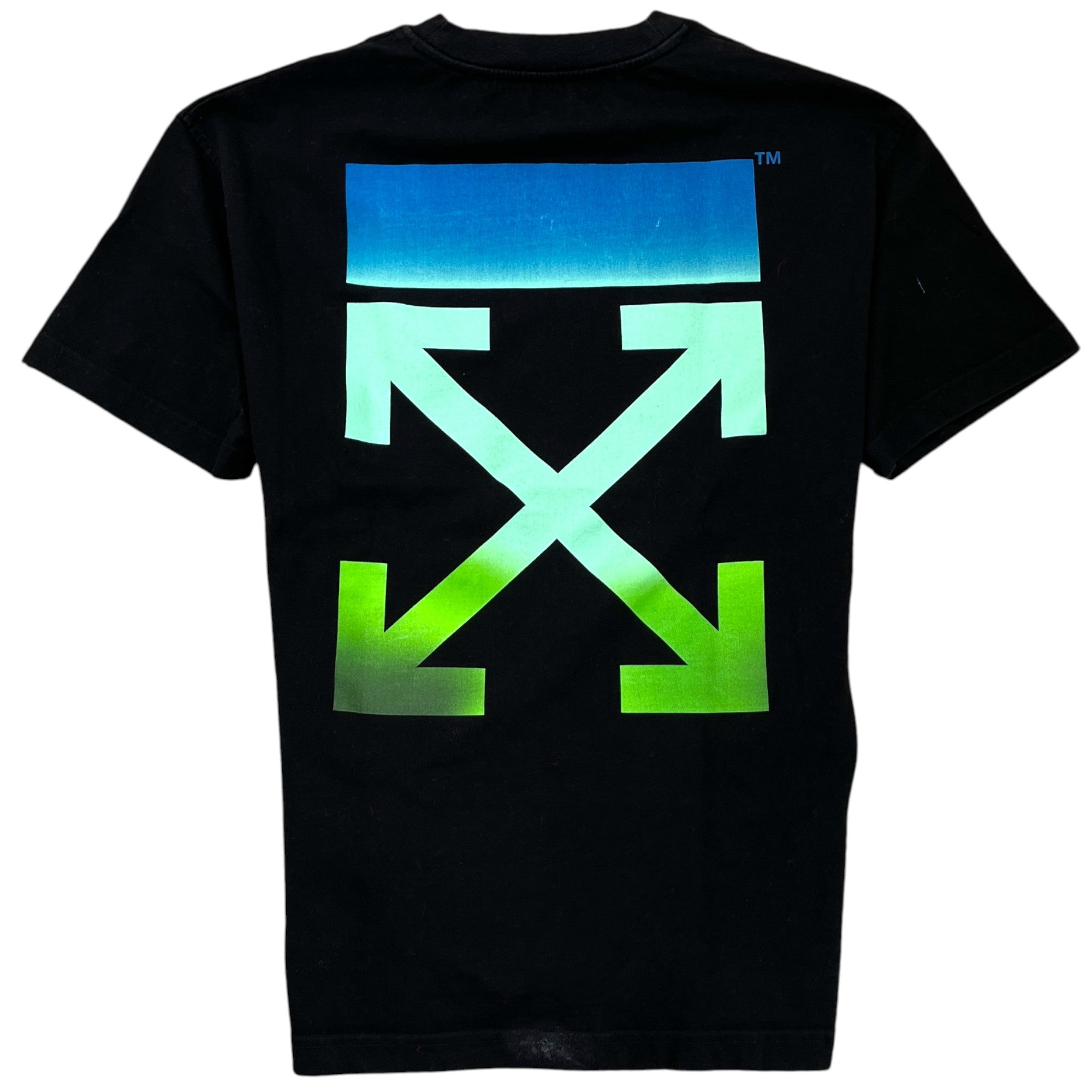 Men's Arrow Logo Print T-Shirt Black Size S