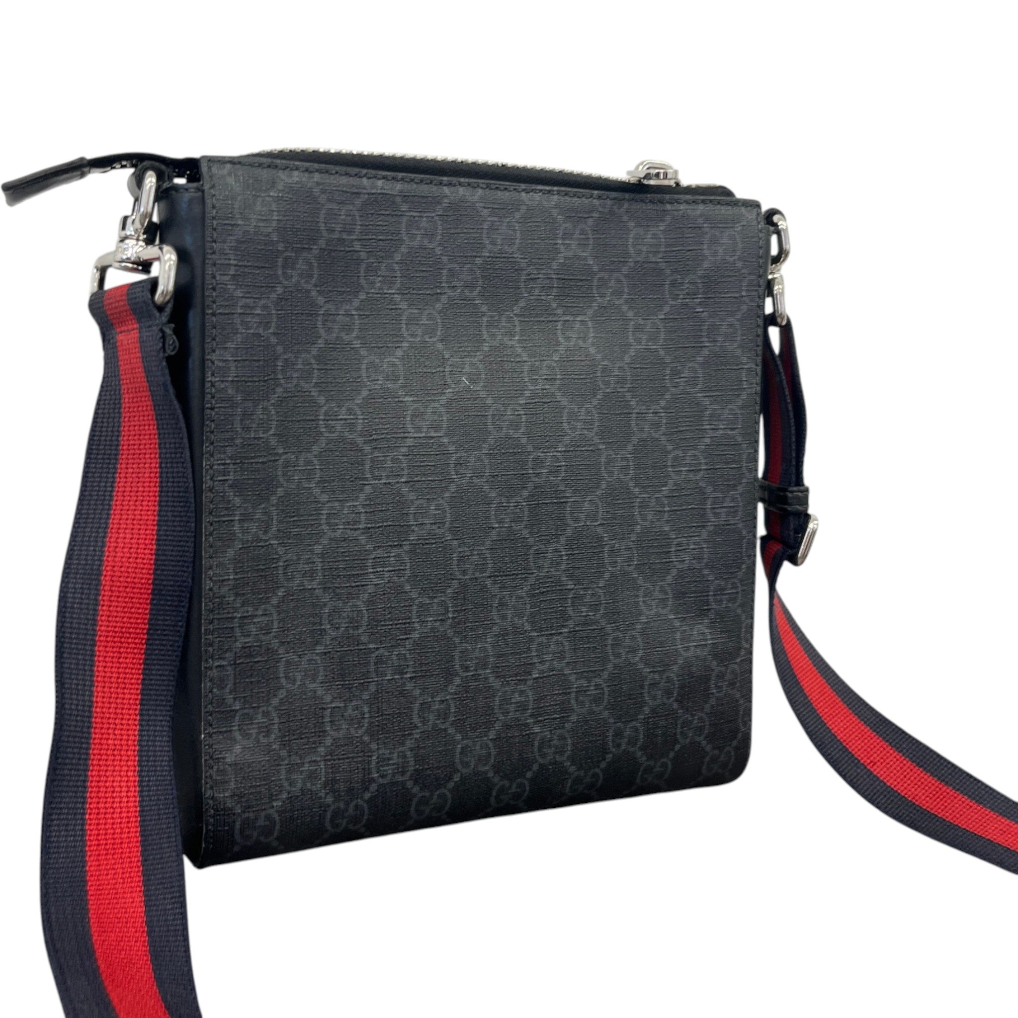 Men's Gg Supreme Messenger Bag Black