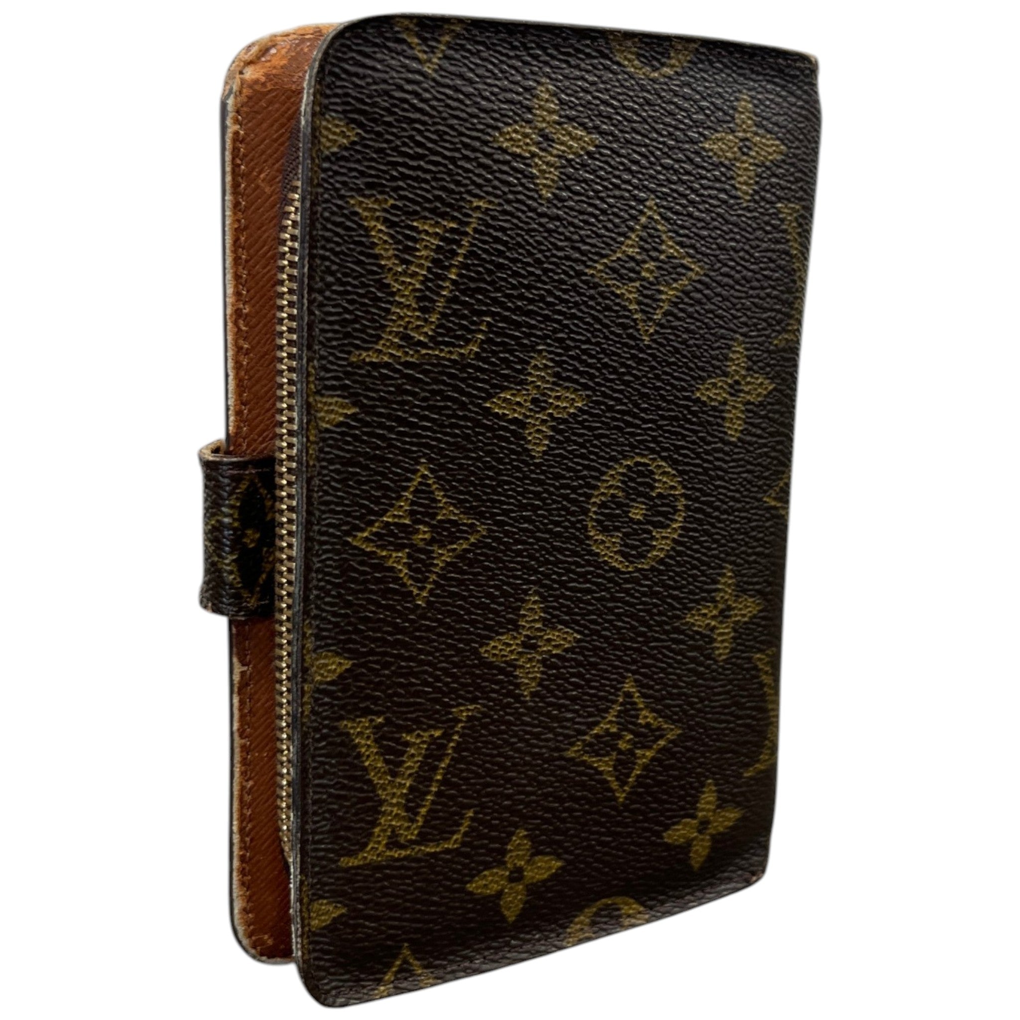 Women's Monogram French Kisslock Wallet Brown