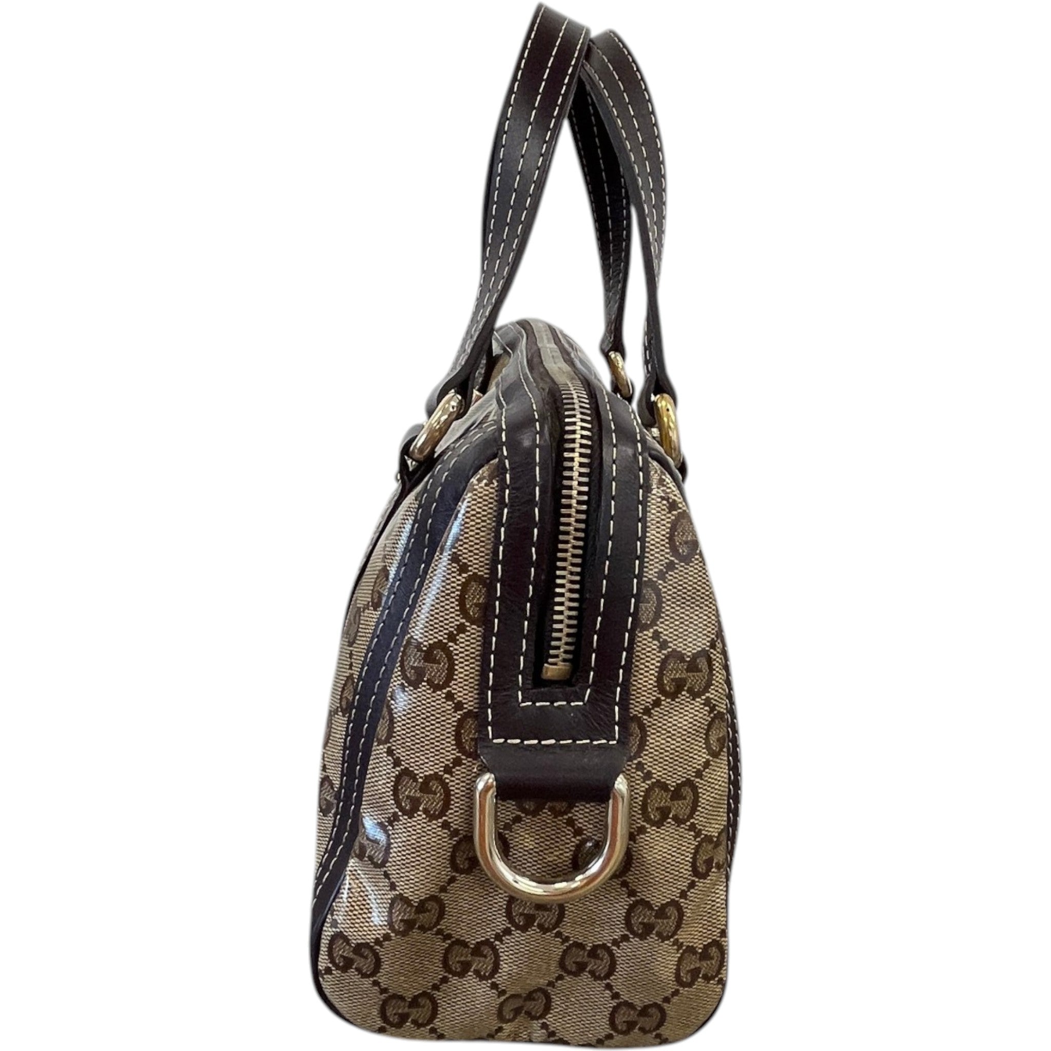 Women's Crystal Duchessa Boston Bag Beige