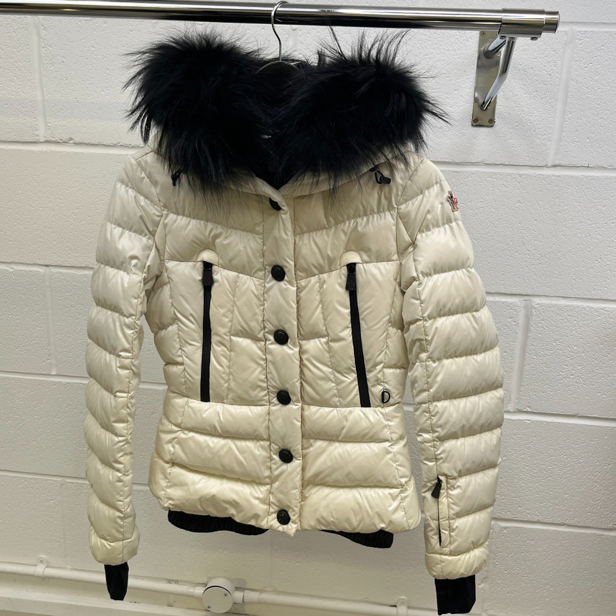 Women's Bever Down Jacket Cream Size 1 / UK 10