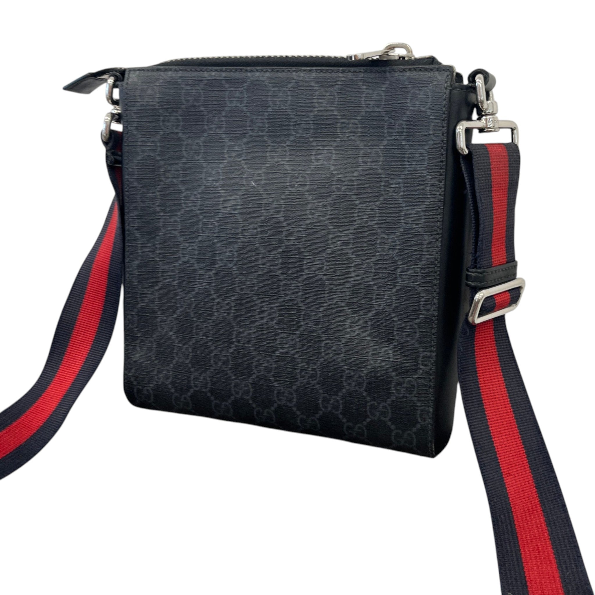 Men's Gg Supreme Messenger Bag Black