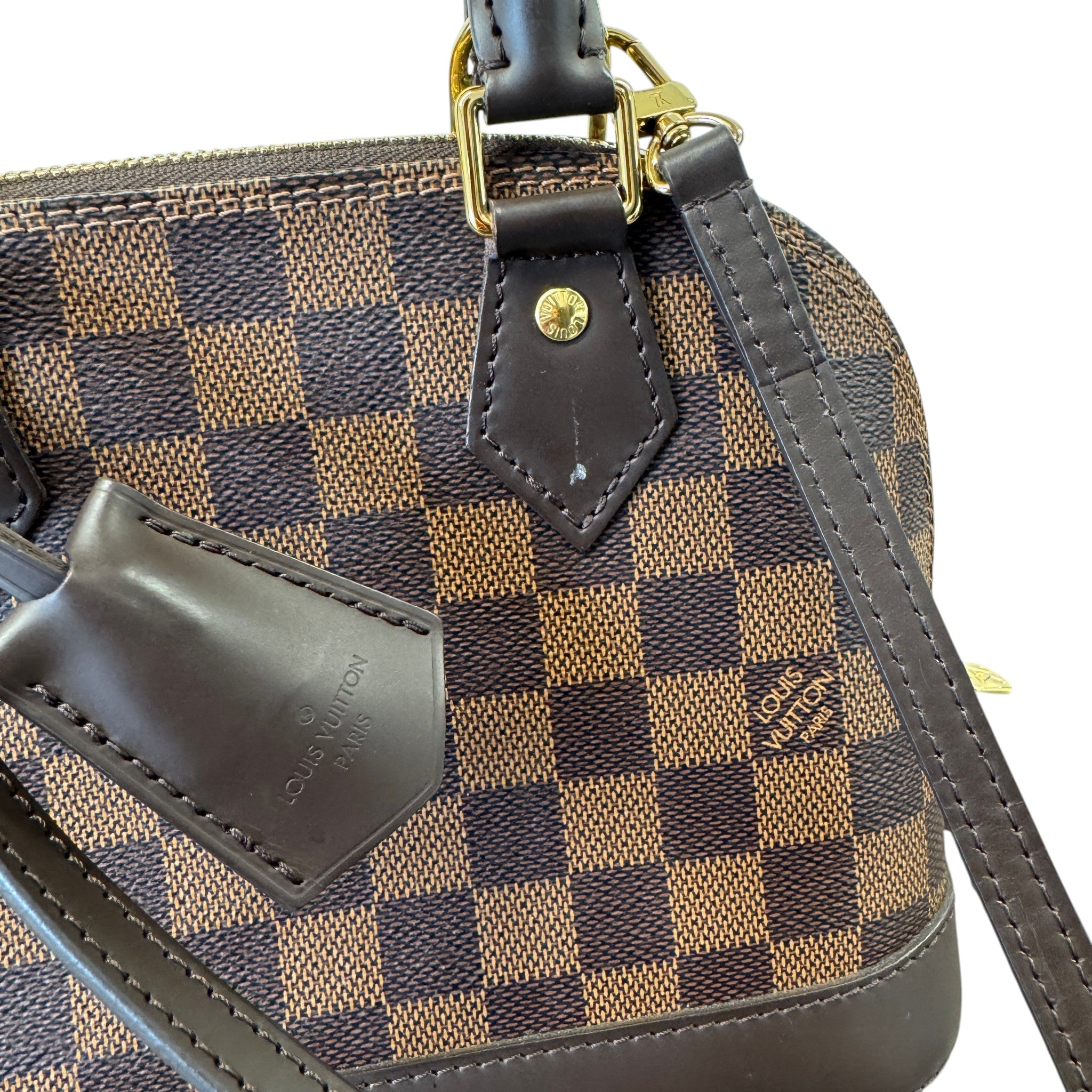Women's Damier Ebene Alma Bb Bag Brown
