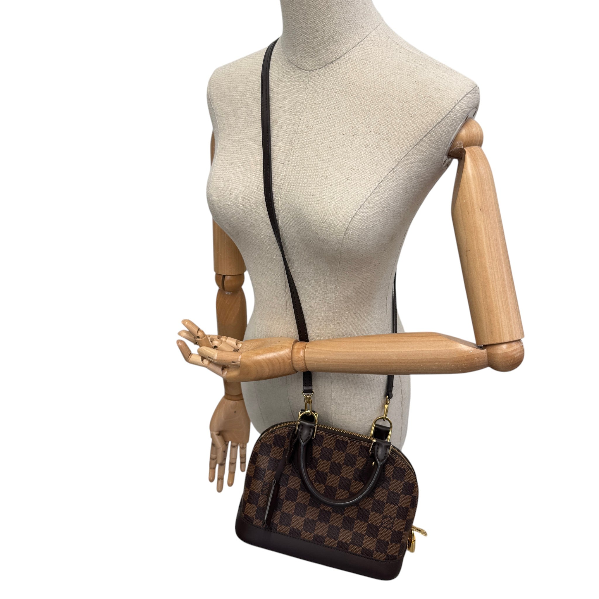 Women's Damier Ebene Alma Bb Bag Brown