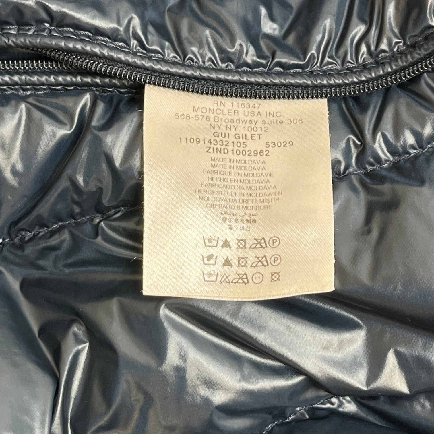 Men's Gui Gilet Navy Size 6 / XXXL