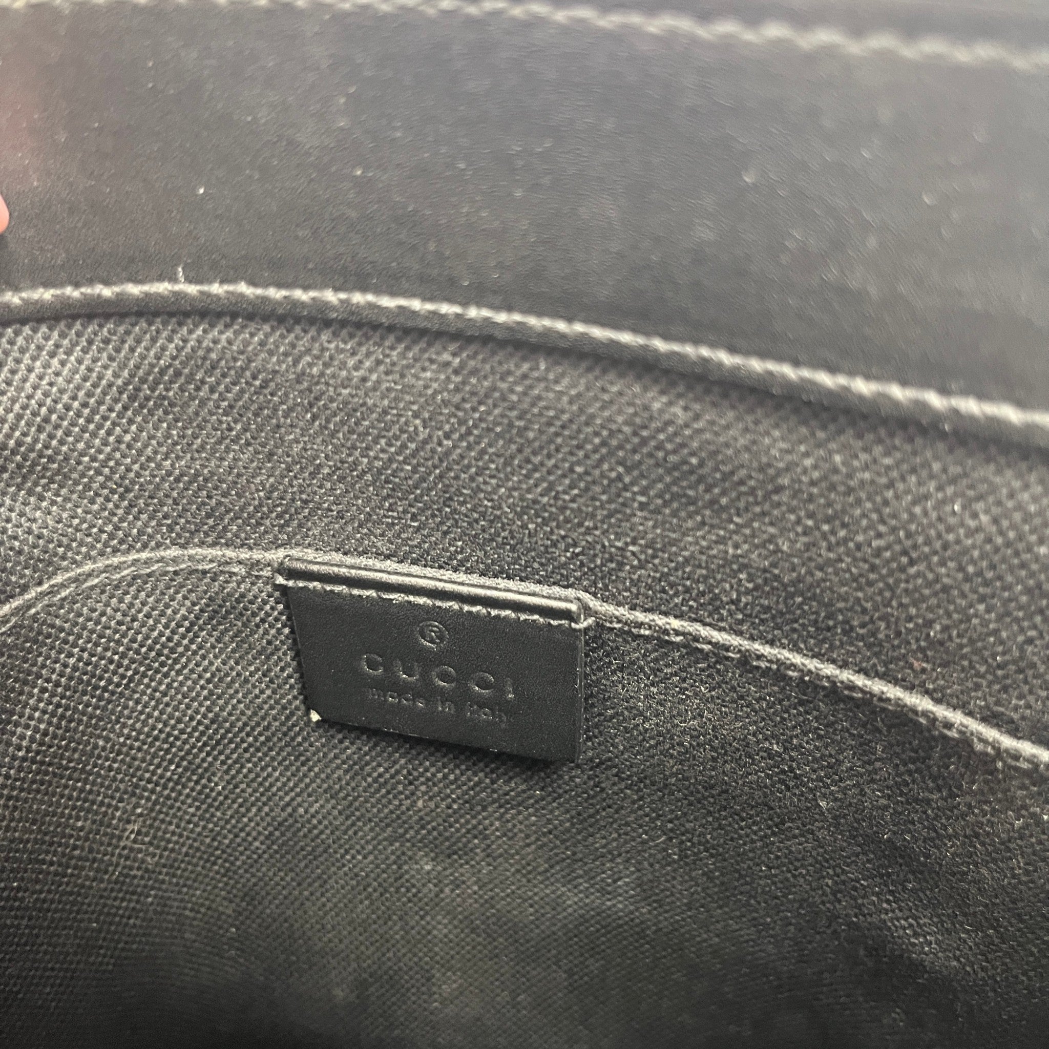 Men's Gg Supreme Messenger Bag Black