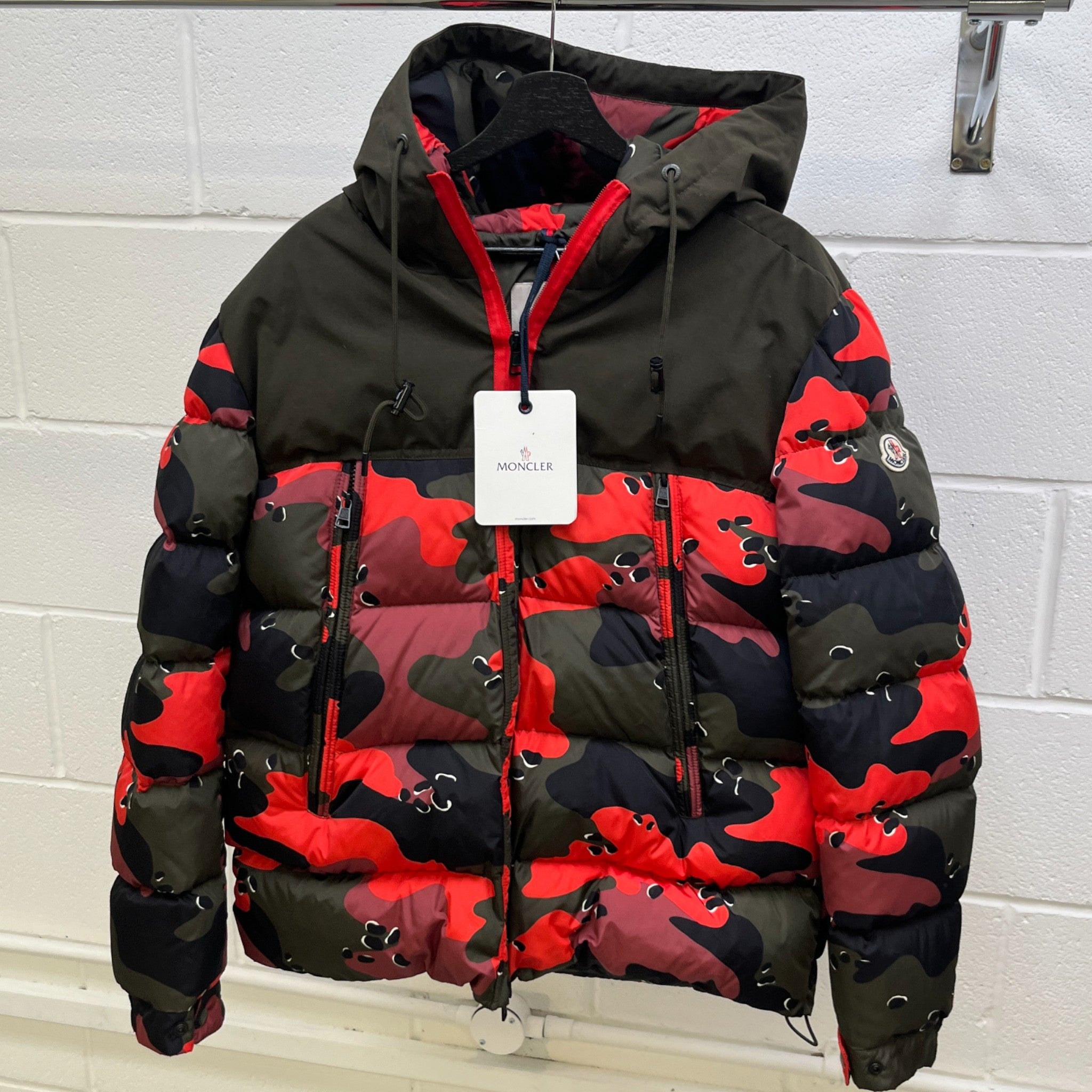 Men's Eymeric Camouflage Down Jacket Khaki Size 5 / XXL