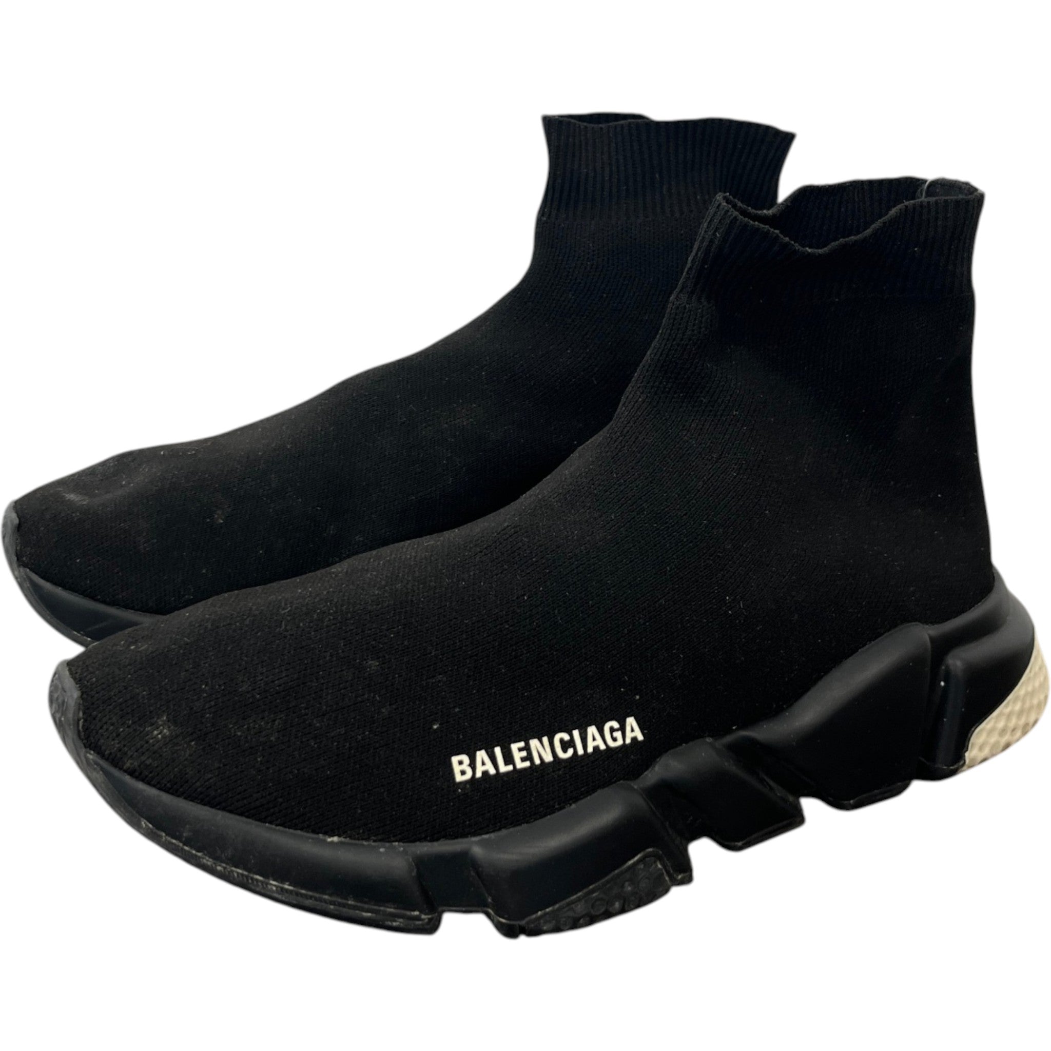 Men's Sock Runners High Trainers Black Size EU 41 / UK 7