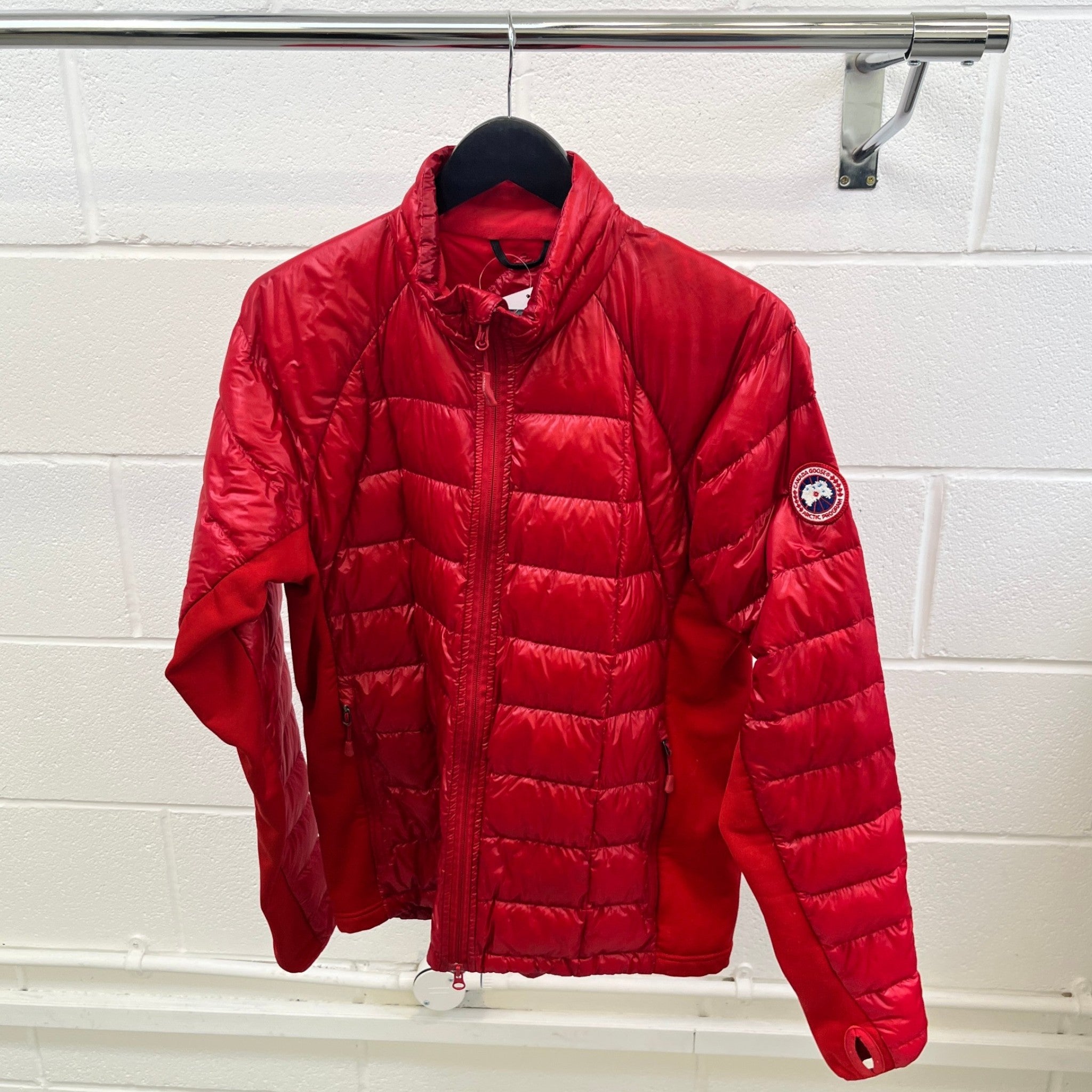 Men's Hybridge Lite Down Jacket Red Size L