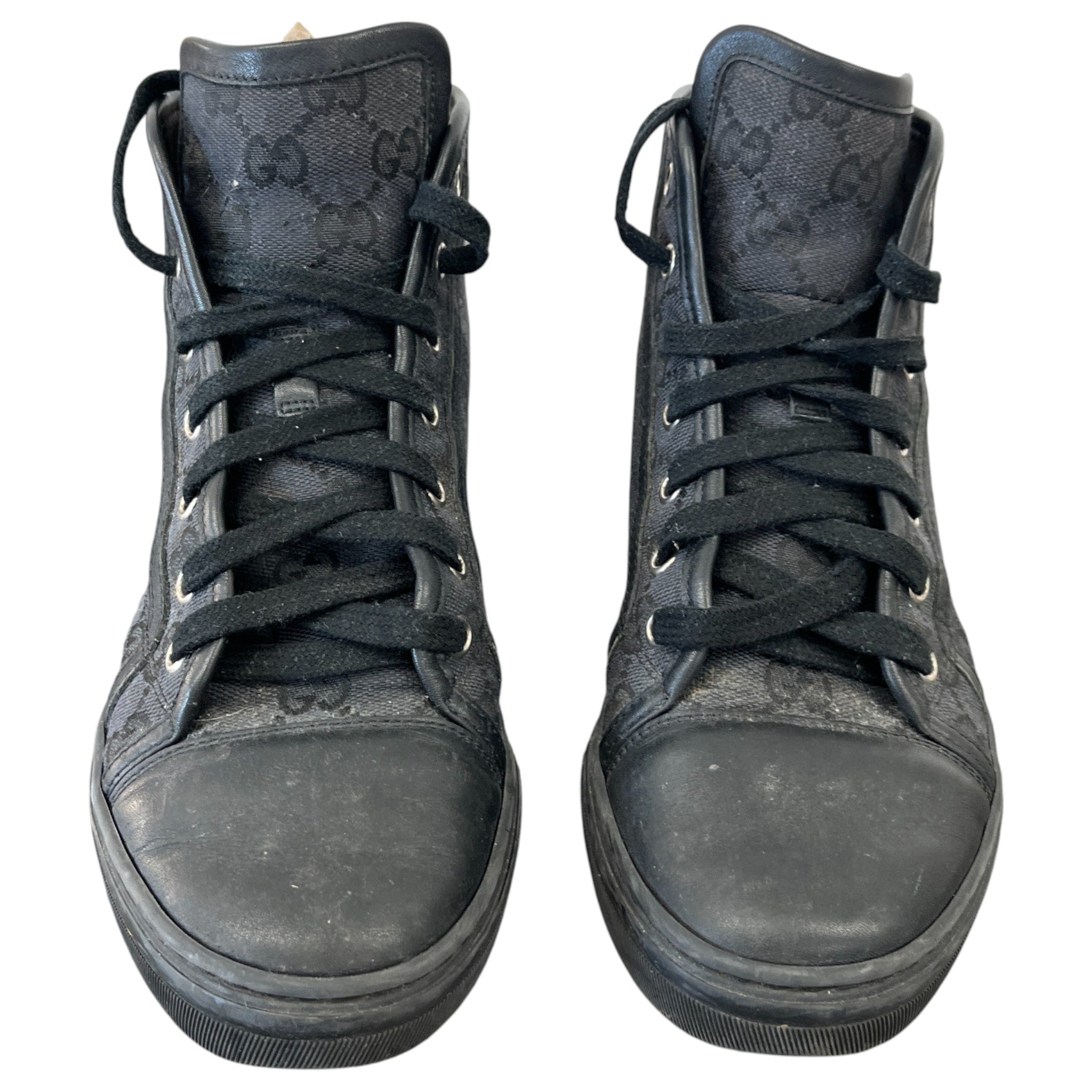 Women's Gg Monogram High Trainers Black Size EU 37 / UK 4