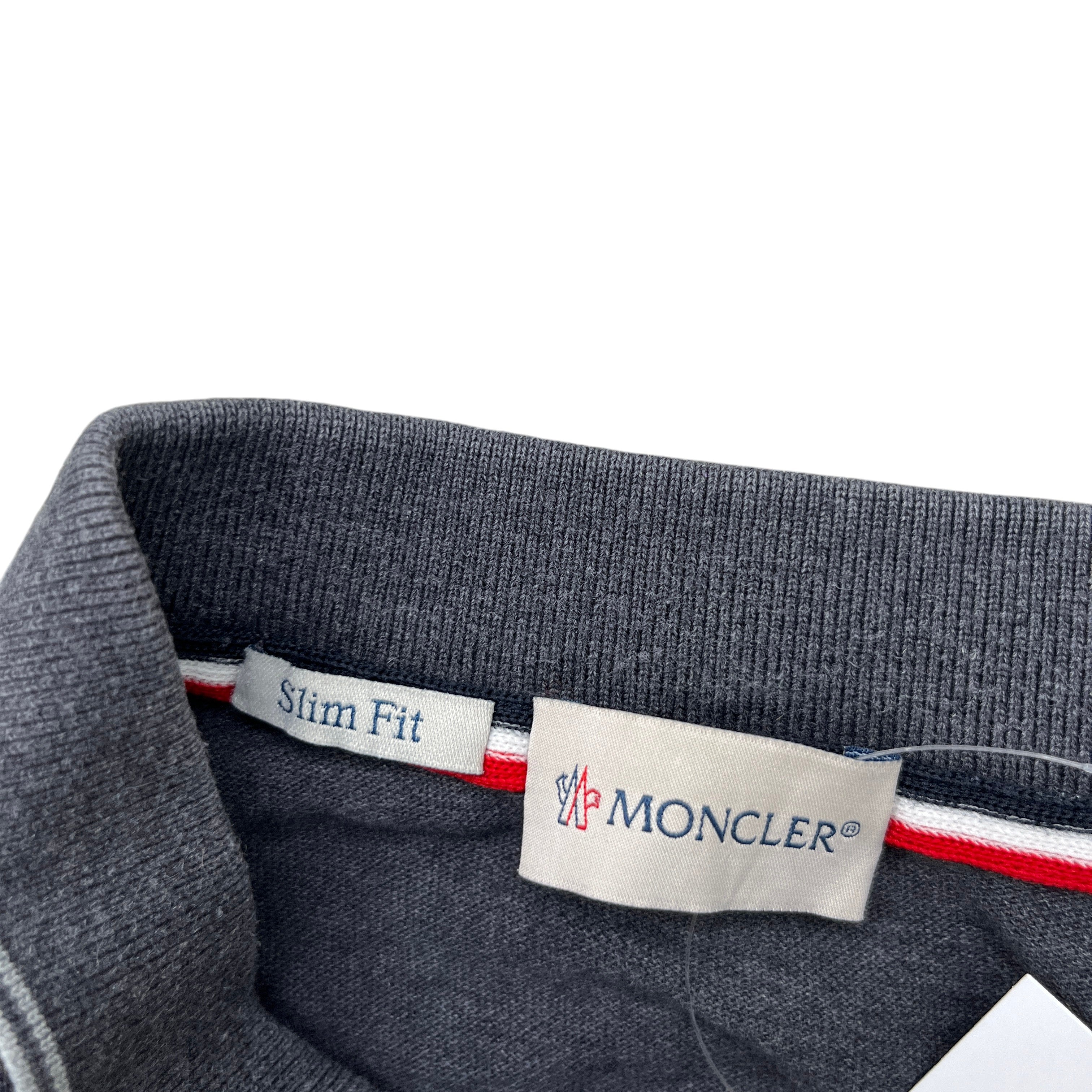 Men's Maglia Manica Lunga Polo Shirt Charcoal Size S